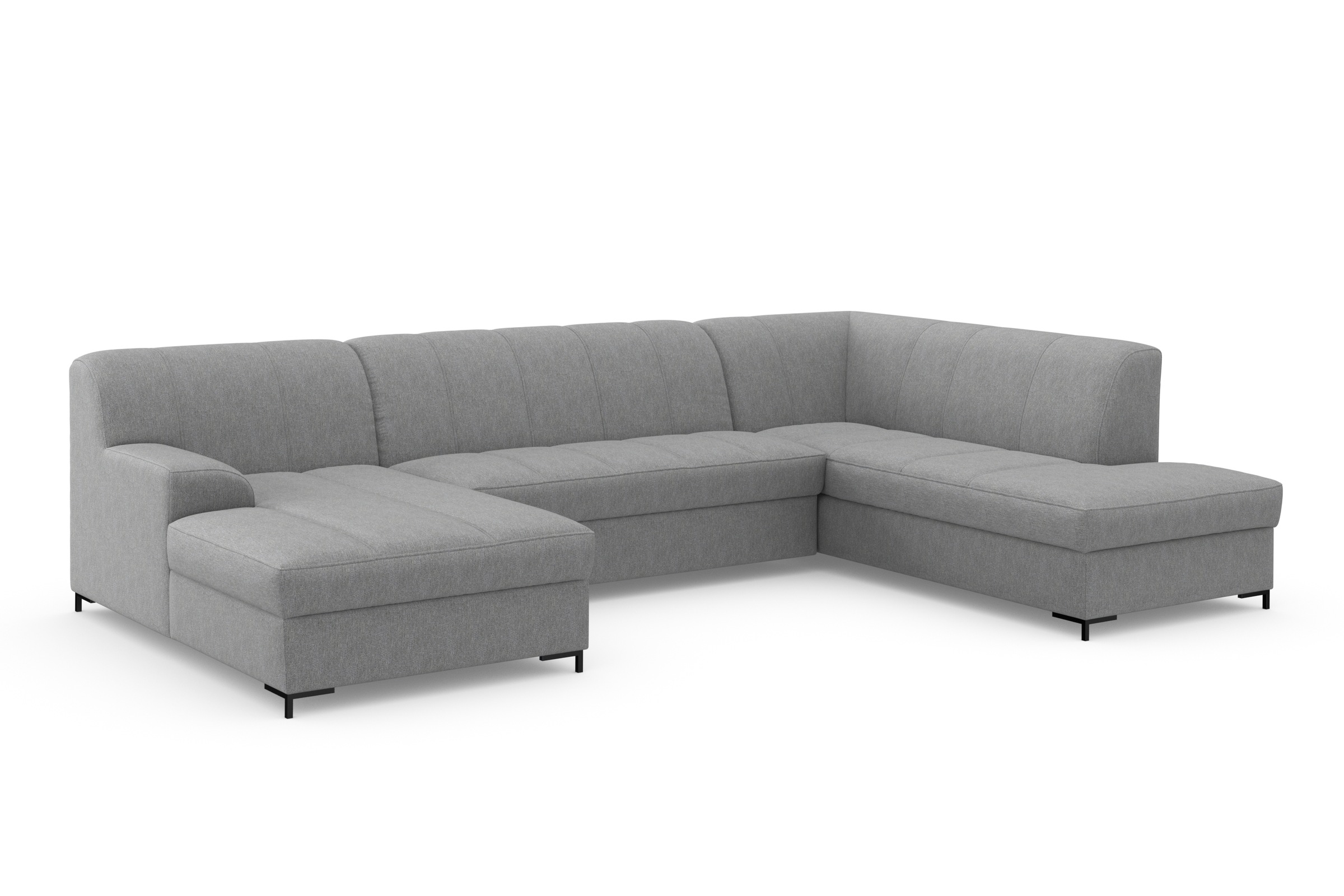 INOSIGN Wohnlandschaft »Balme, moderne Formensprache, zeitloses Design, U-Form«, Inkl. Zierkissen, wahlweise mit Bettfunktion