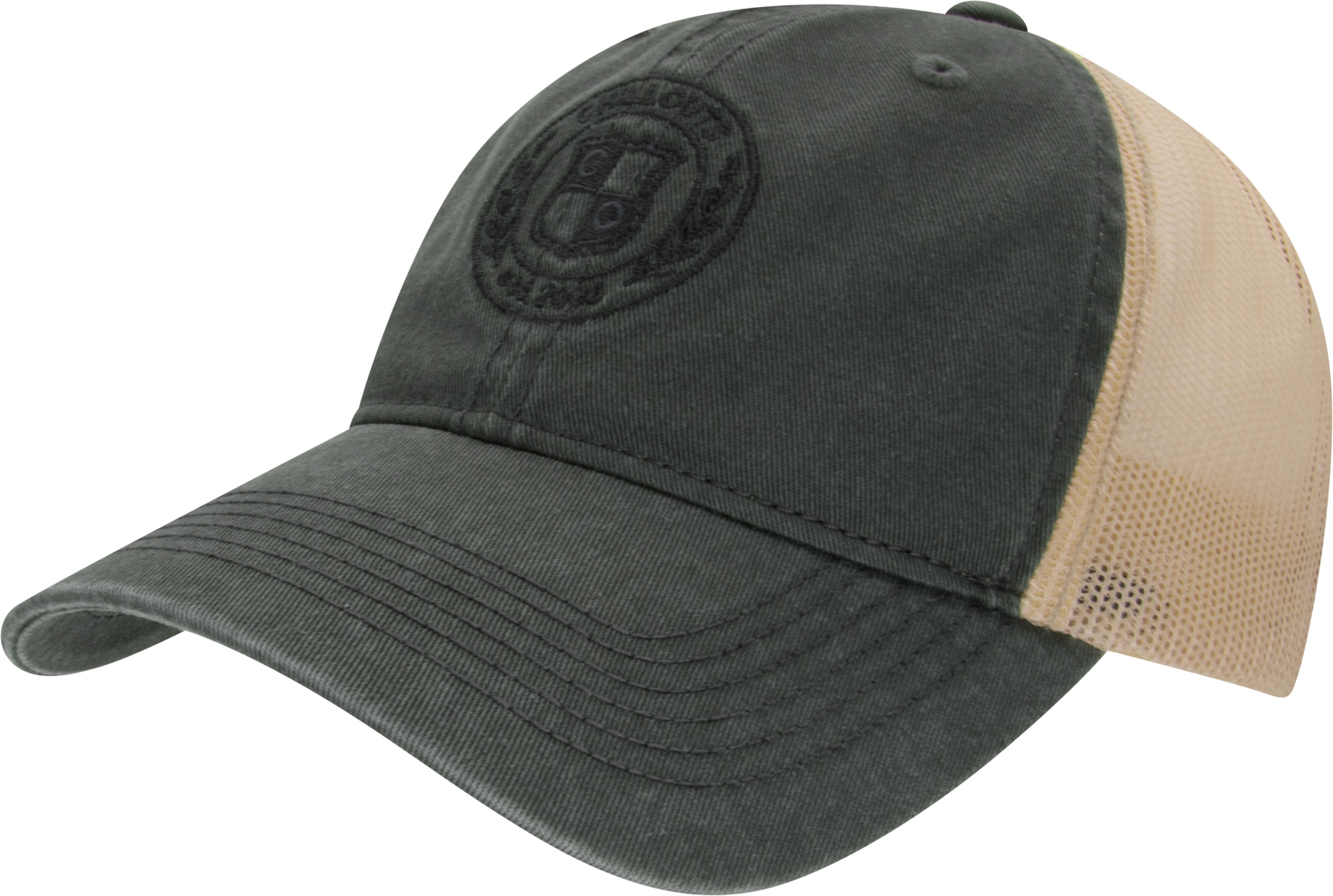 chillouts Baseball Cap »Milton Hat« Vintage-Look Baseballkappe mit Wappen-Stickerei