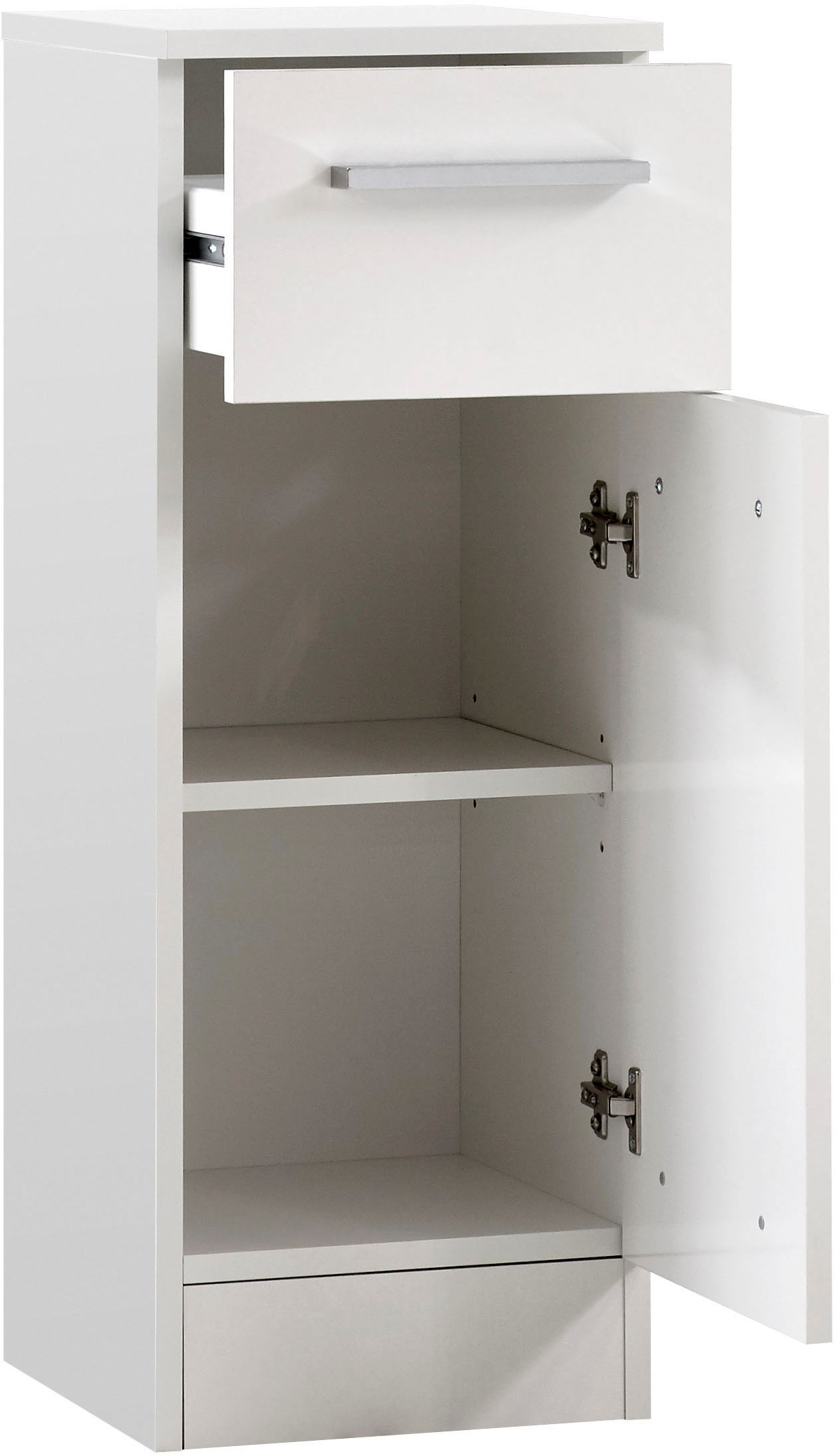 Saphir Badmöbel-Set »Quickset 335 6-teilig, Waschbeckenunterschrank mit LED-Spiegelschrank«, (6 St.), Hochschränke, Unterschrank, Hängeschrank, inkl. Türdämpfer, 13 Türen
