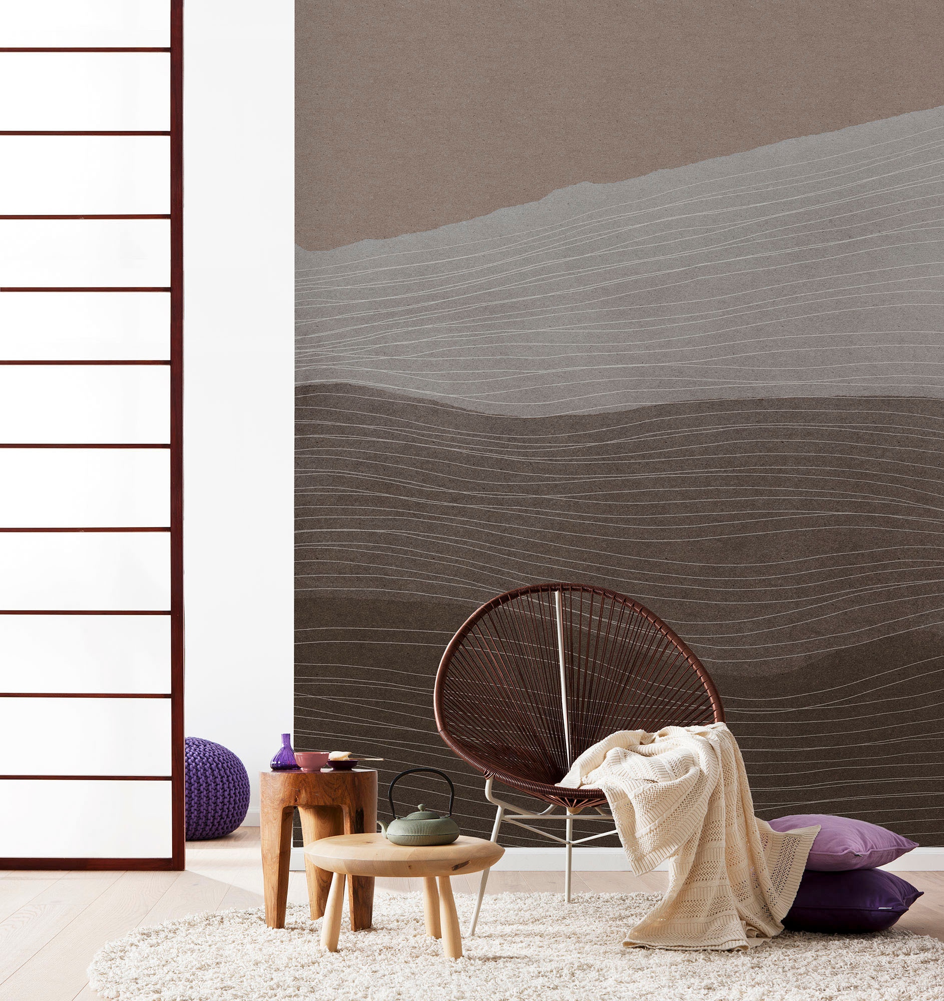Komar Vliestapete »Digitaldruck Vlies - Artful Arabica - Größe 200 x 250 cm«, bedruckt, Wohnzimmer, Schlafzimmer