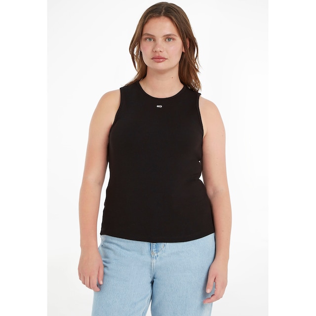 100% authentisch! Tommy Jeans bei CURVE,in Rippenoptik RIB TANK«, PLUS SIZE »TJW ESSENTIAL OTTOversand modischer Curve CRV Ripptanktop