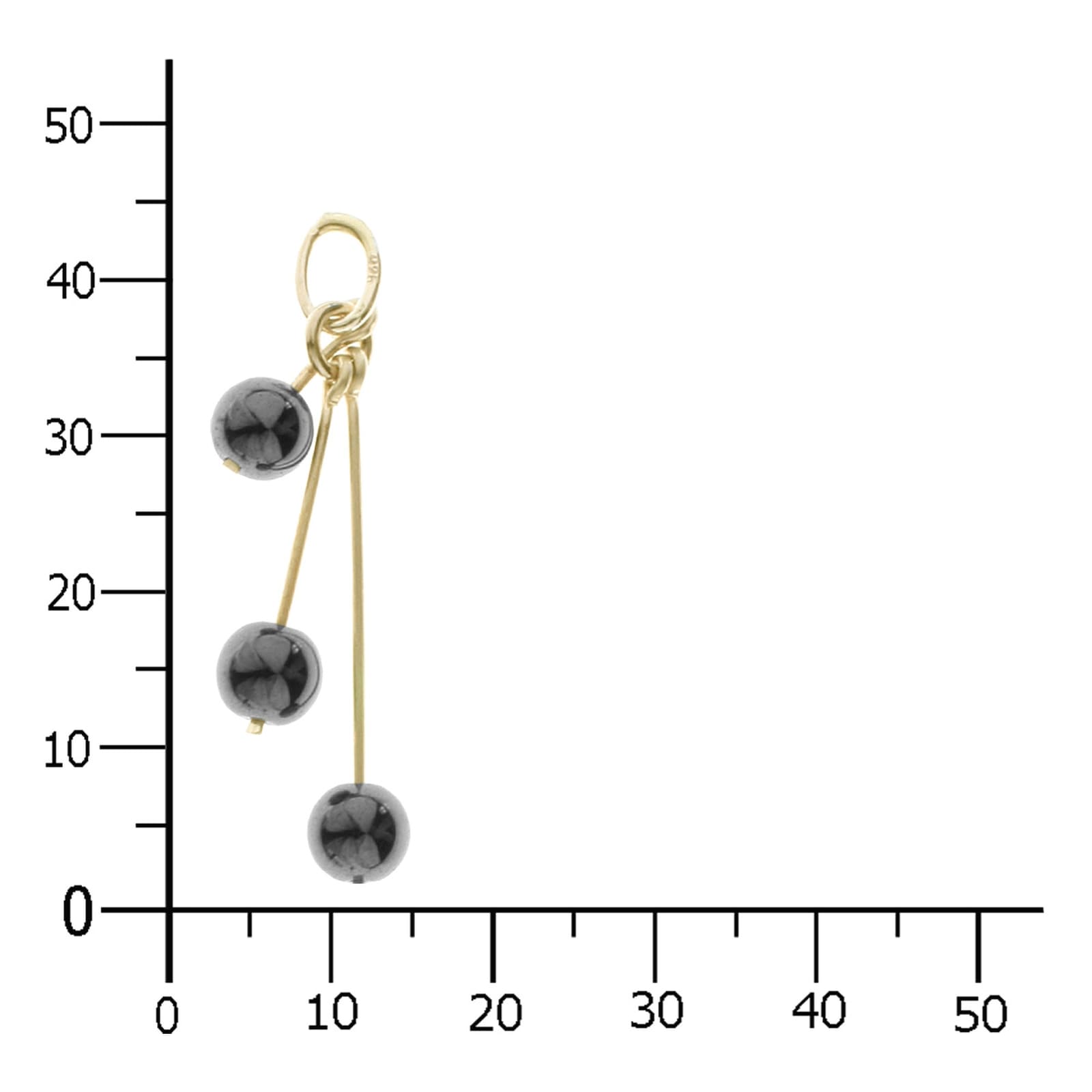 OSTSEE-SCHMUCK Kettenanhänger »Ostsee-Schmuck Anhänger Kugel 6 mm Hämatit« 1 Stk. tlg.