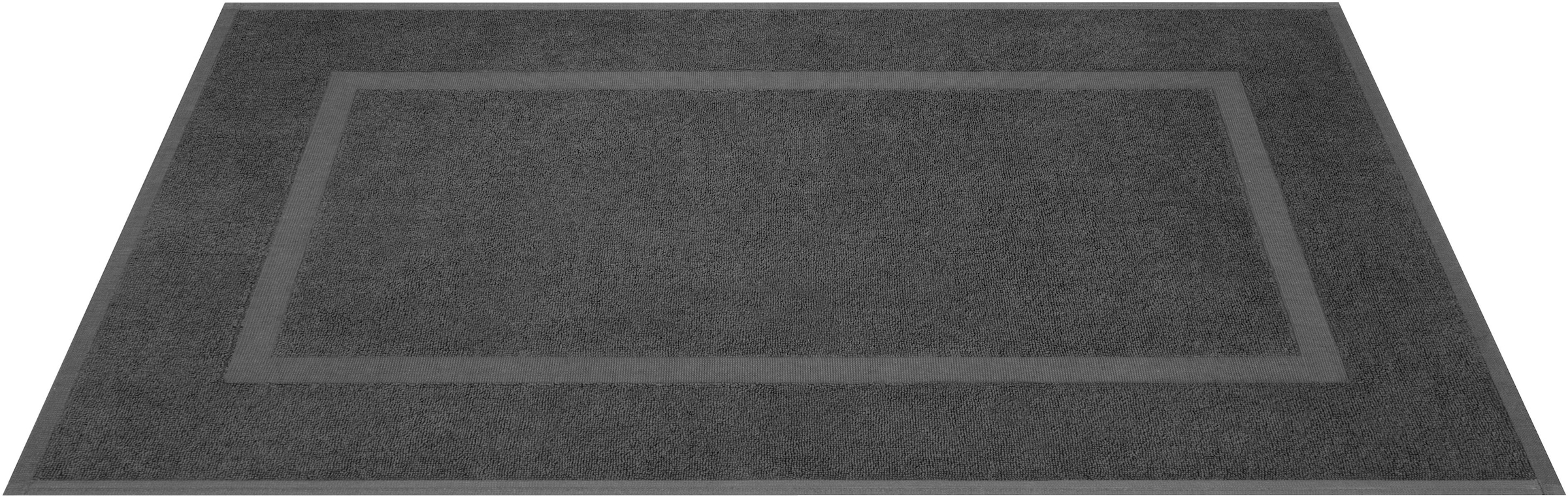 HAMMETEX Badematte »Hotelmatte, Duschvorleger« Höhe 5 mm rutschhemmend beschichtet beidseitig nutzbar 2-teiliges Set, einfarbig, 100% Baumwolle