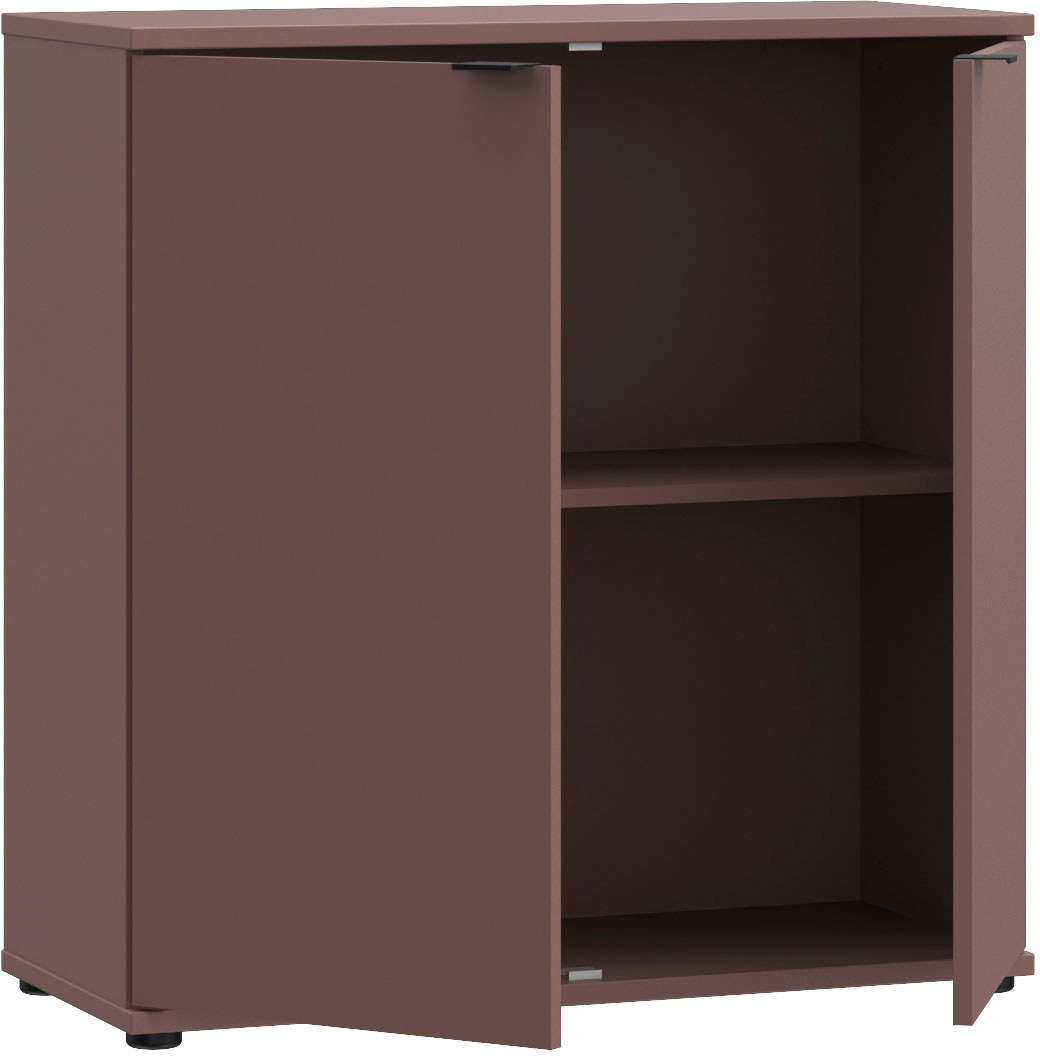 FORTE Kommode »Ganymede«, Kommode, Stauraum, Metallgriffe, 4 Dekore, Breite 80,1cm