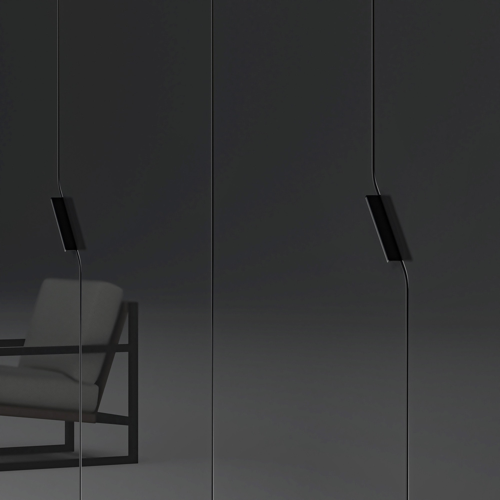 INOSIGN Kleiderschrank »AMETISTA, Drehtürenschrank, designgeformten Fronten«, Made in Italy, hochglanz lackiert, Basisausführung, Zubehör extra