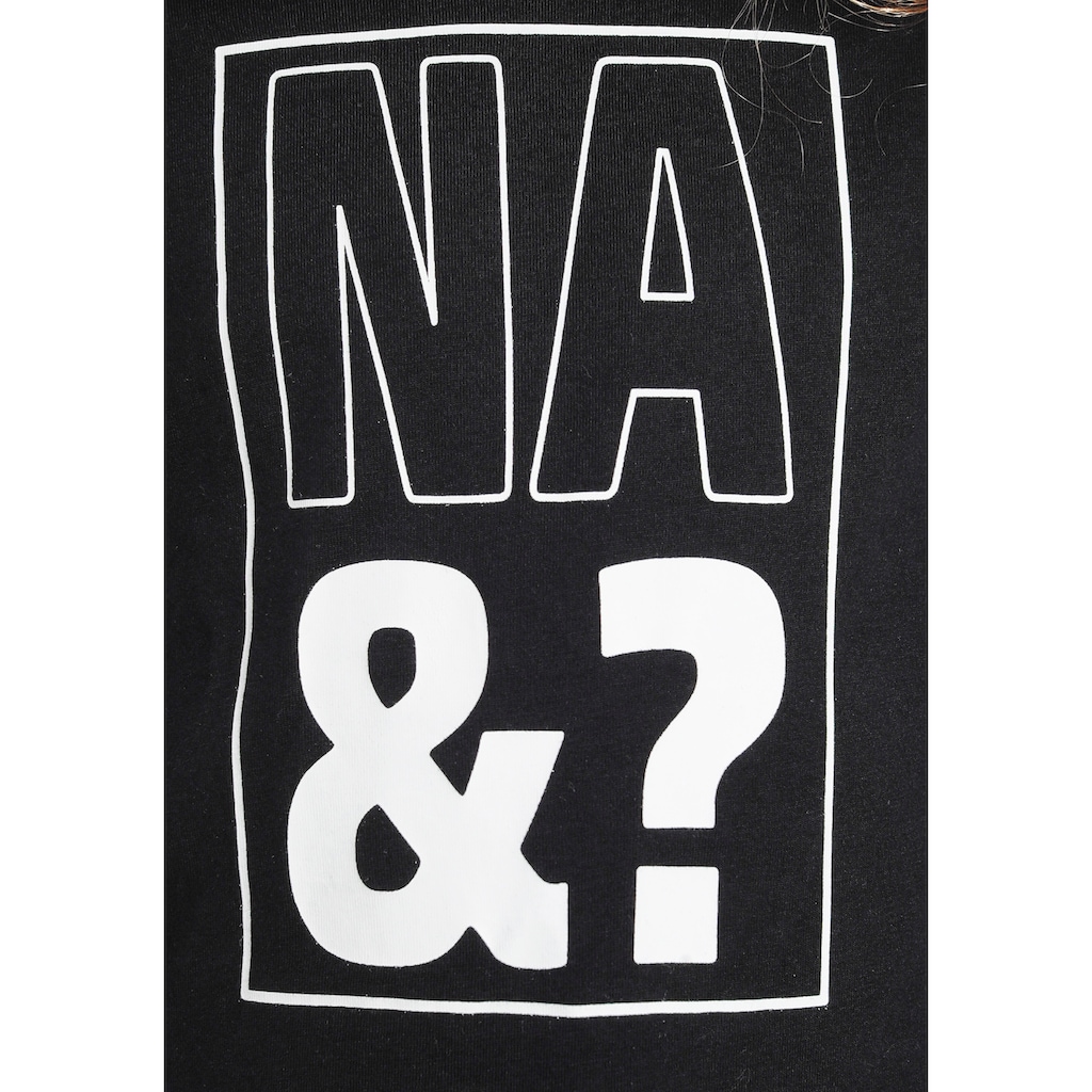 KIDSWORLD Langarmshirt »NA&?«