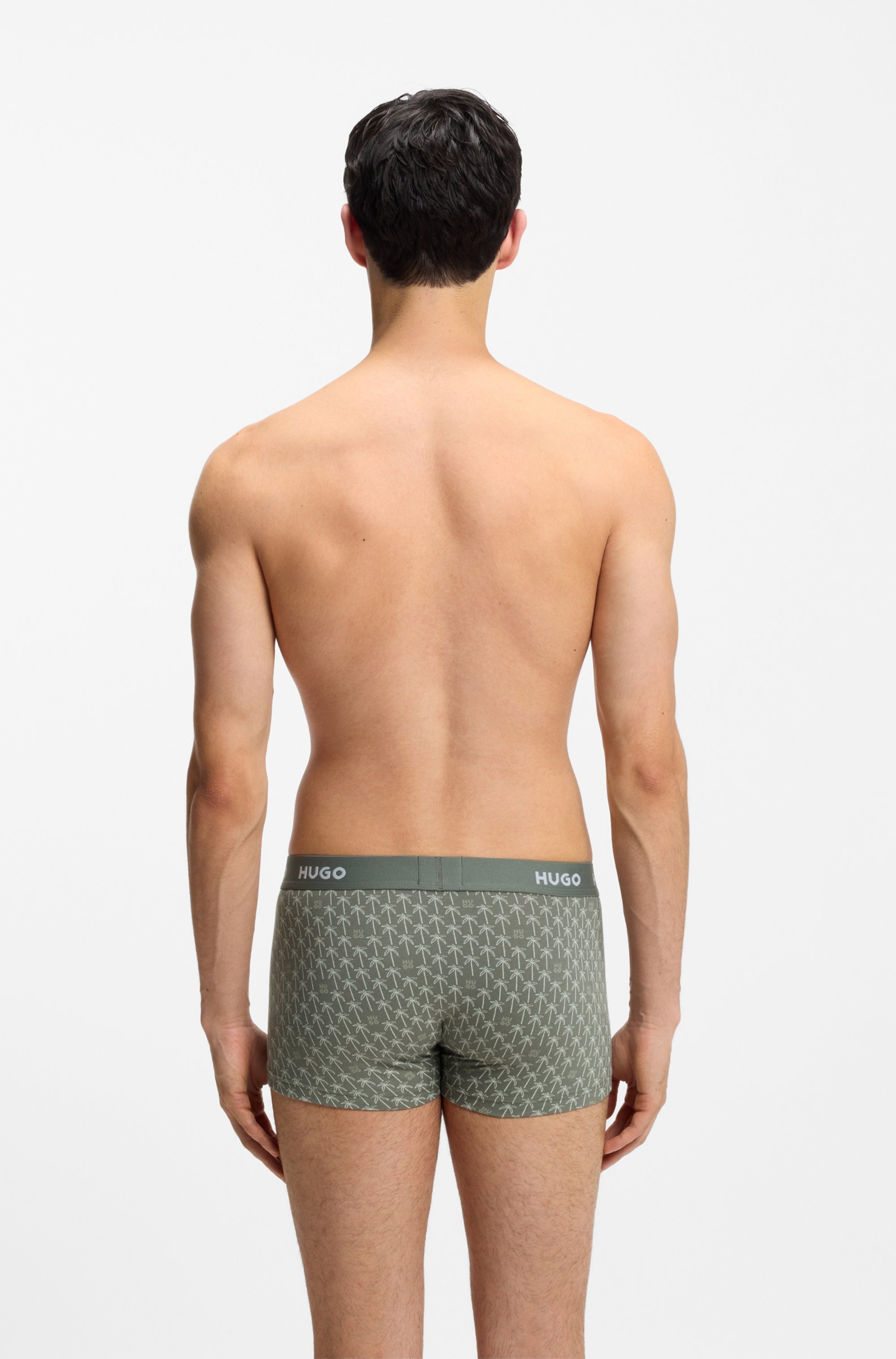 HUGO Underwear Trunk »TRUNK TRIPLET DESIGN« Packung, 3 Stk. mit Logobund