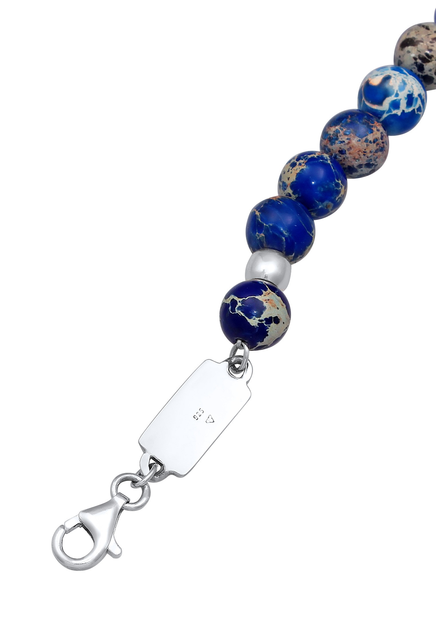 Kuzzoi Silberkette »Halskette Achat Bead Steinkette 925 Silber«