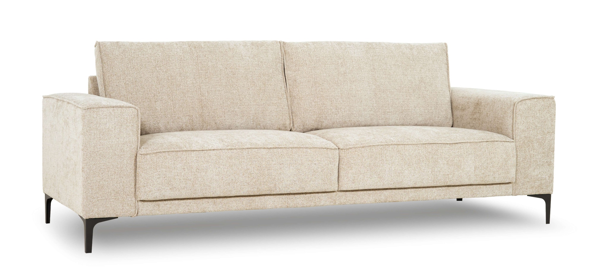 OTTO home 3-Sitzer »OLAND, B: 224 cm - Skandi-Design, Chenille-Bezug« Struktur, Flachgewebe, Luxus-Microfaser, Boucle