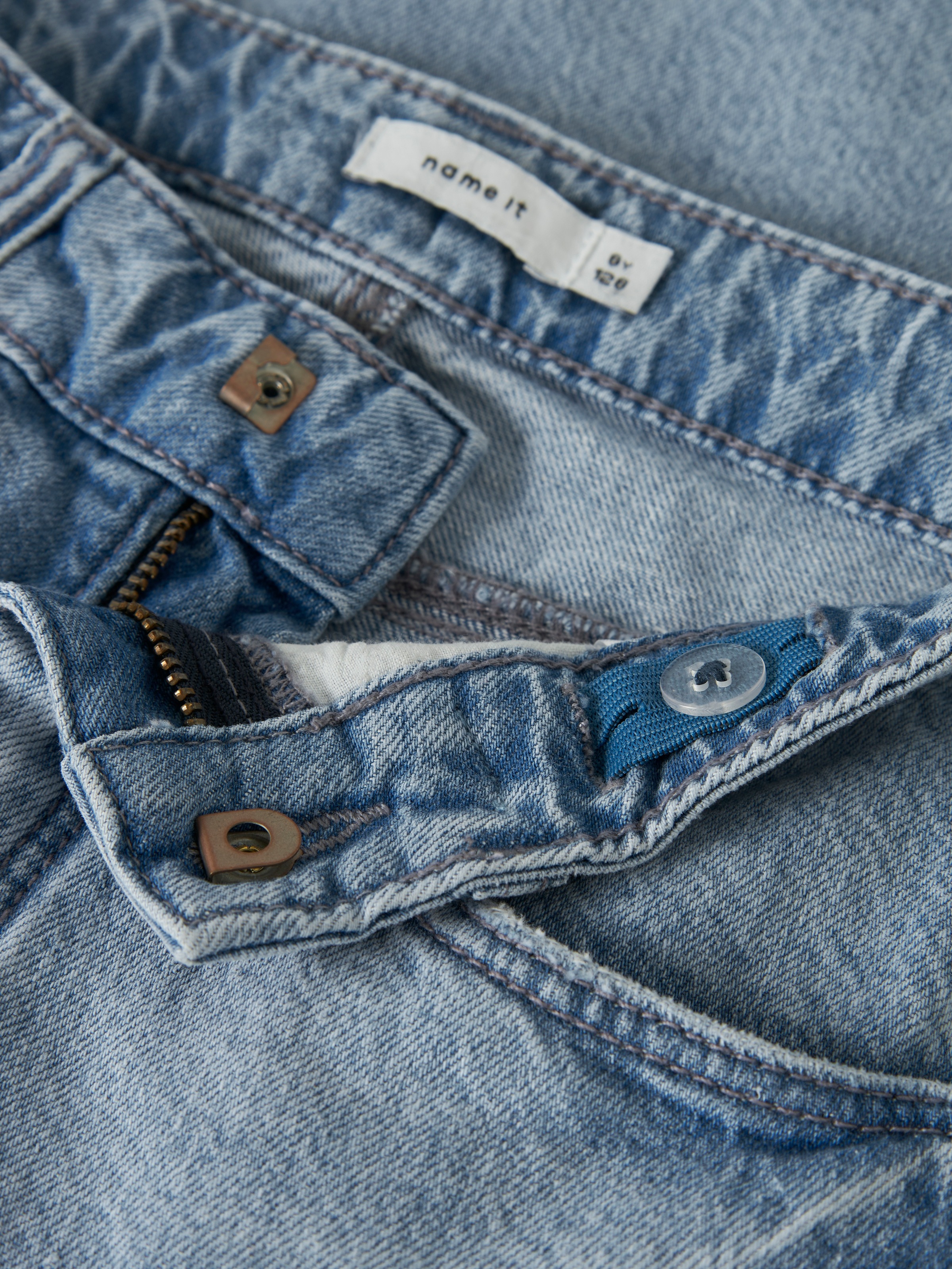 Name It Jeansbermudas »NKFBELLA DNM JORTS 2227-MJ F« im coolen Baggy-Look