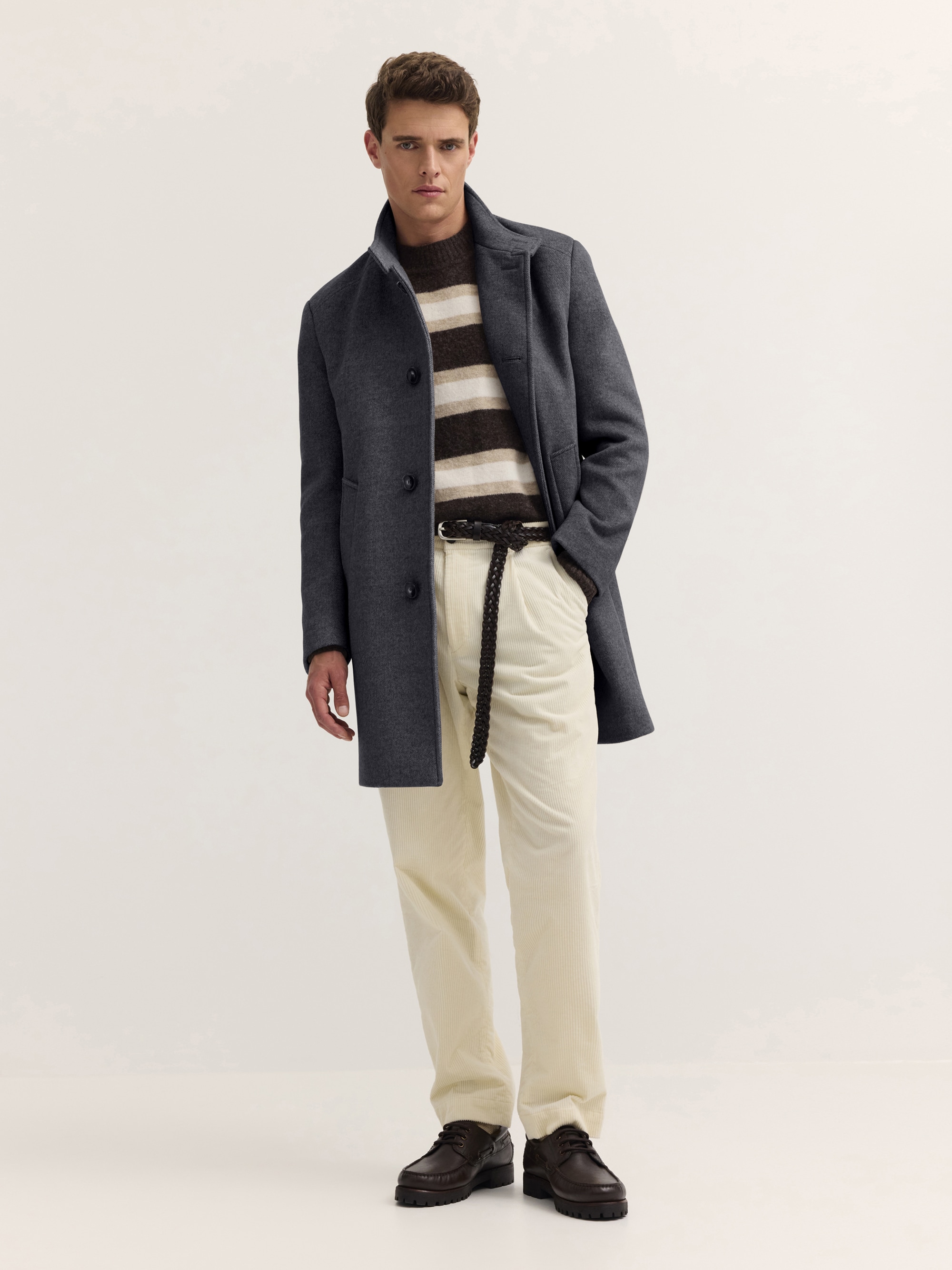 bugatti Kurzmantel »Modern Fit« Modern Fit Wollmix Stehkragen Dynamic Series