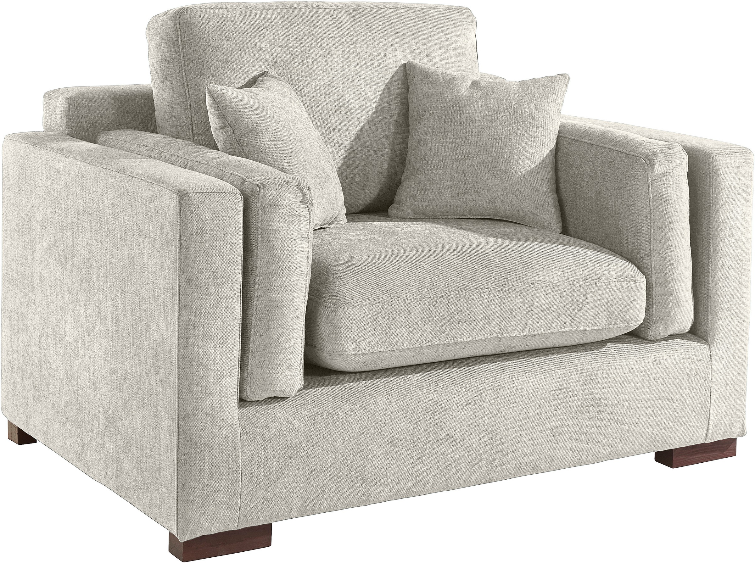 Home affaire Loveseat »Fresh Pond«, weicher Sitzkomfort, incl. Zierkissen, B/T/H: 140/96/95 cm