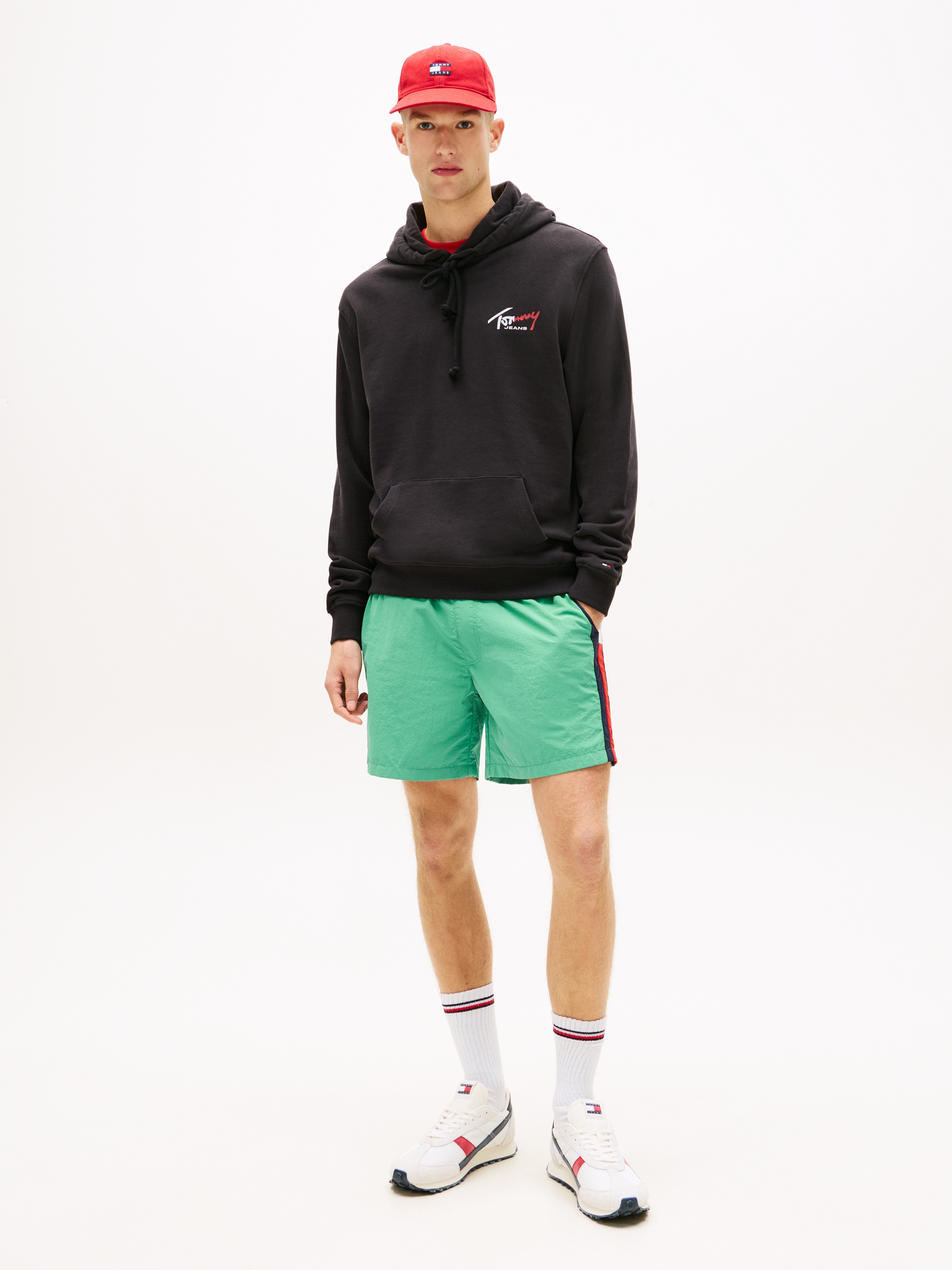 Tommy Jeans Kapuzensweatshirt »TJM REGULAR ENTRY SIGN«, Regular fit mit Kapuze
