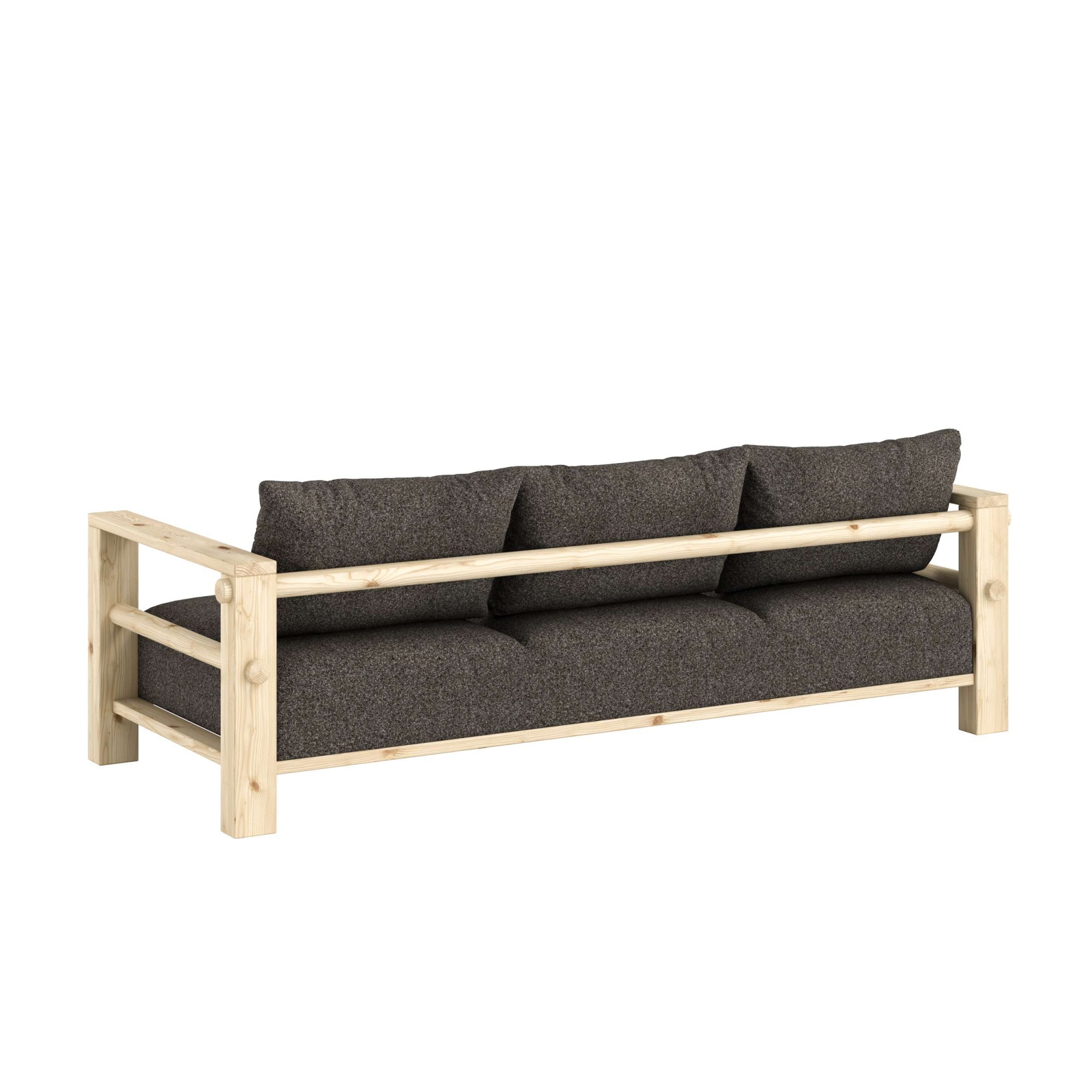 Karup Design Sofa »Bare Sofa, Schlafsofa mit Boxspring, 3-Sitzer, Couch, Bettfunktion« Boxspring-Matratze mit Sprungfedern, 3 Rückenkissen, Made in Europe