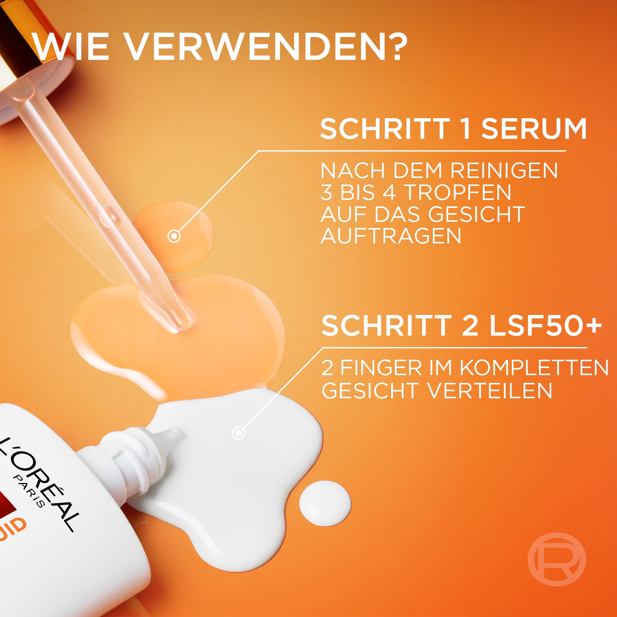 L'ORÉAL PARIS Gesichtspflege-Set »REVITALIFT VITAMIN C POWER DUO« LSF 50, beugt Fältchen und Pigmentflecken vor