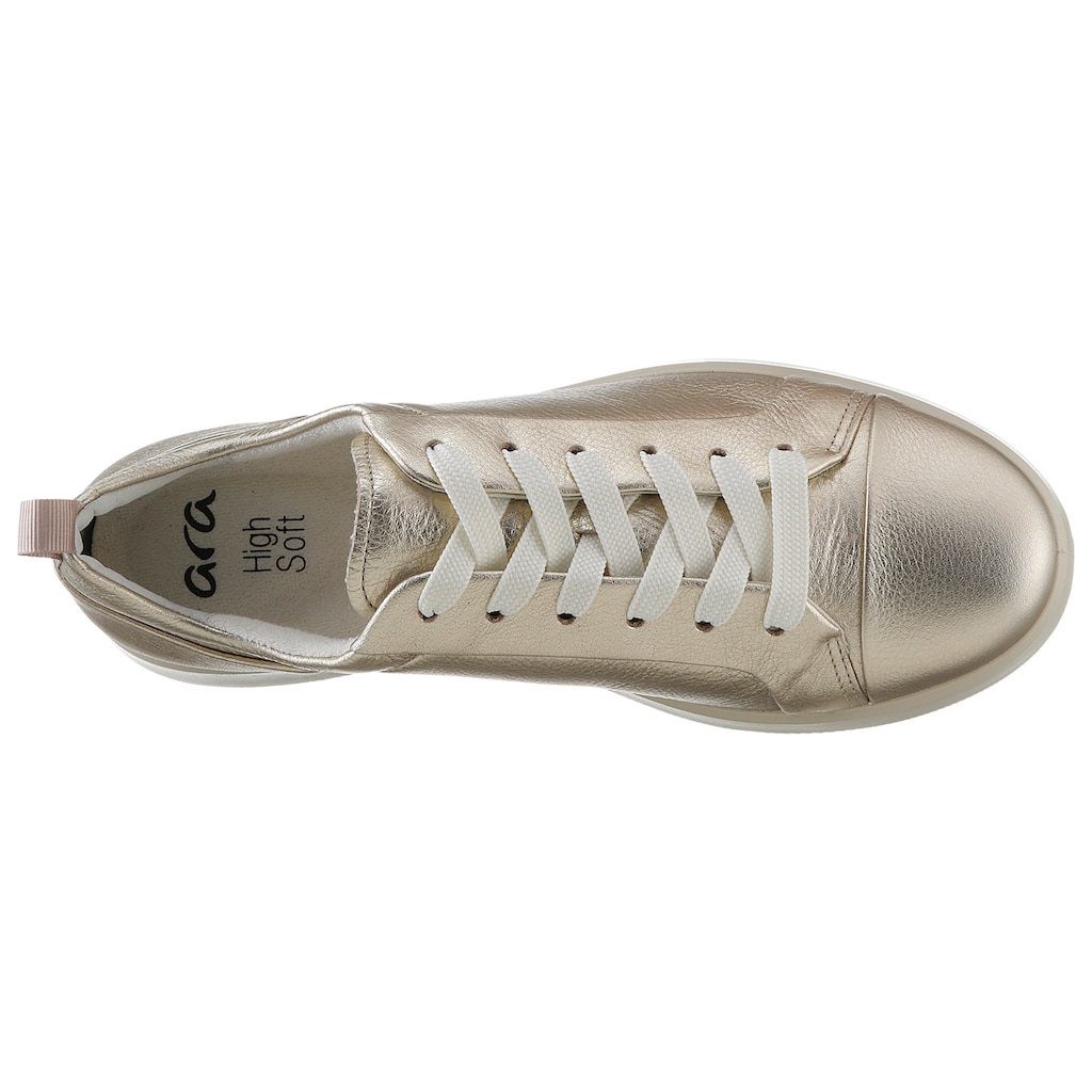 Ara Sneaker »ROMA«, mit High Soft Fußbett, G-Weite, Freizeitschuh, Halbschuh, Schnürschuh