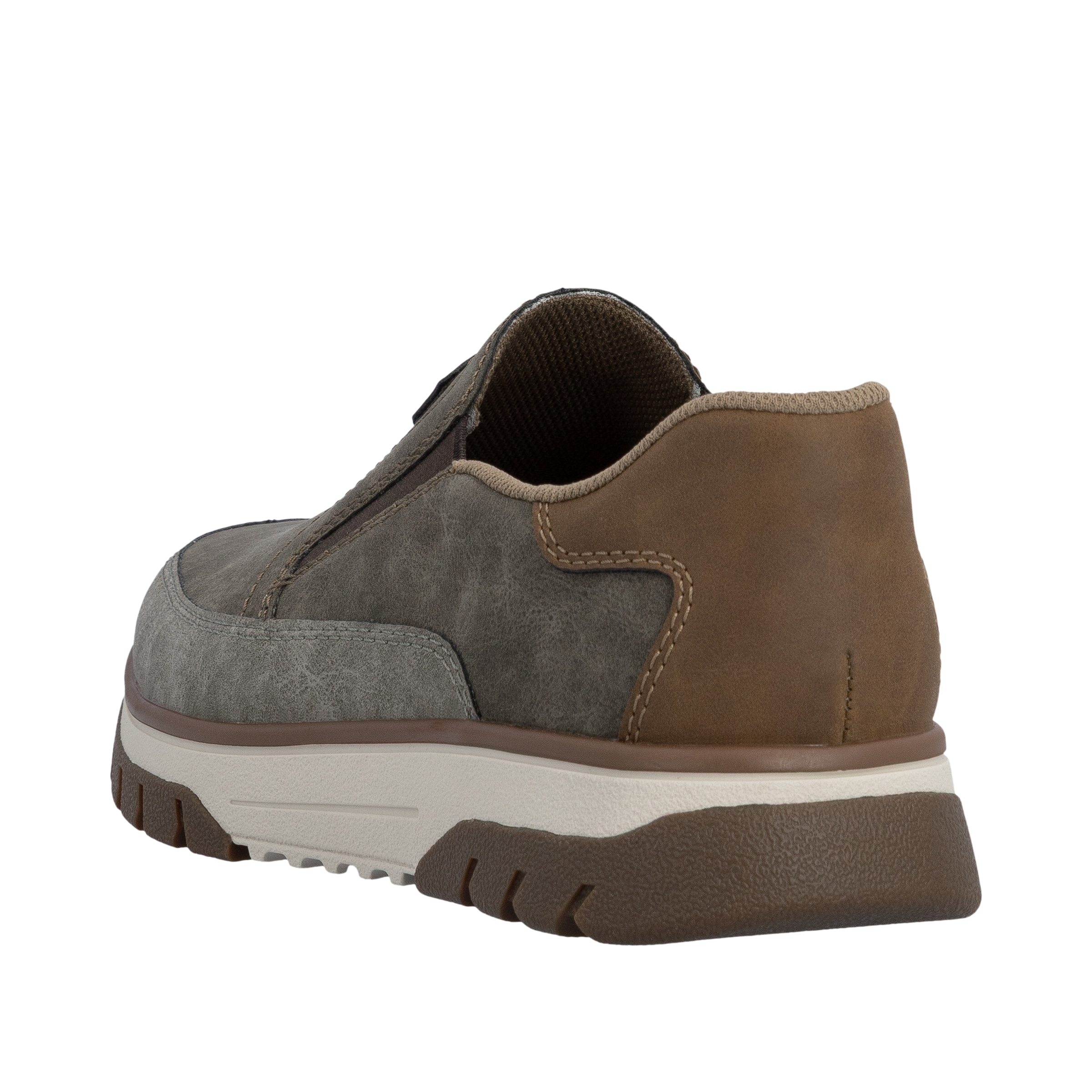 Rieker Slip-On Sneaker  Slipper, Halbschuh, Freizeitsneaker mit Kontrastbesatz