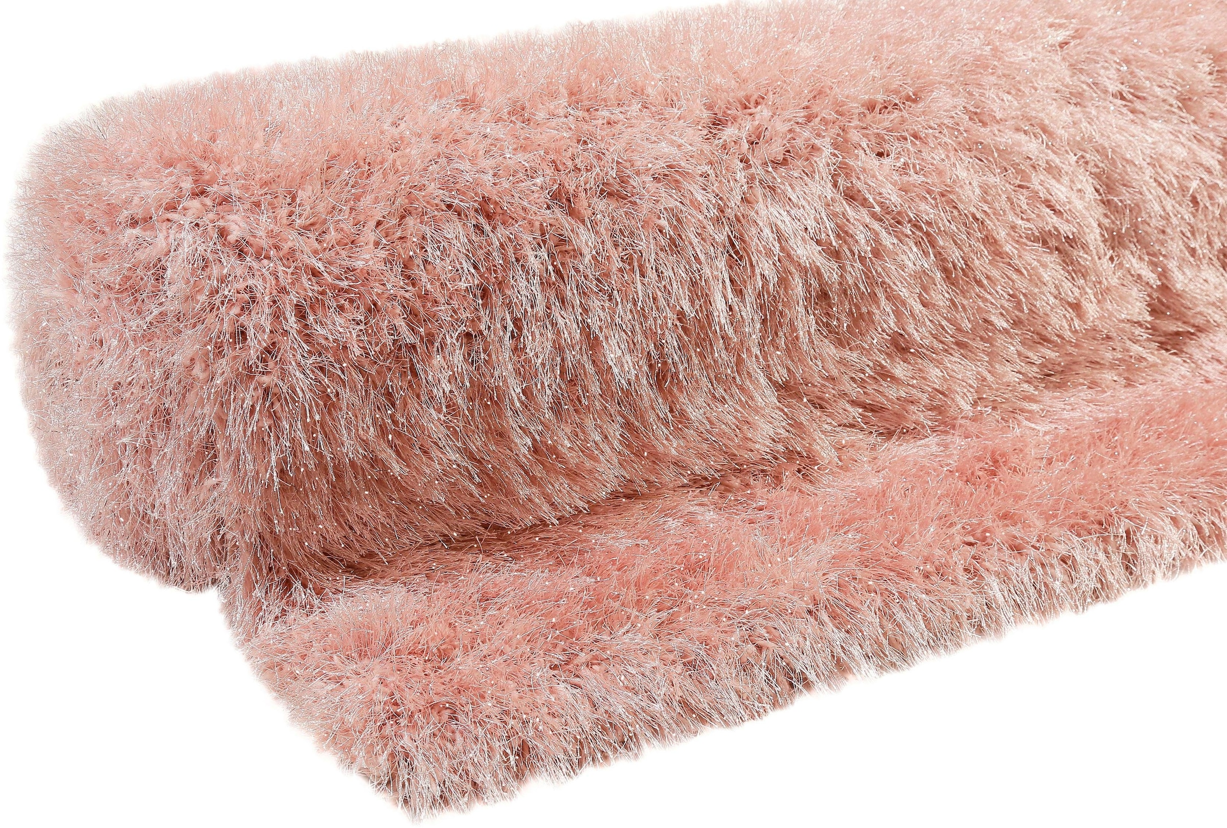 Wecon home Hochflor-Teppich »Shiny Touch«, rechteckig, 70 mm Höhe, Glanzgarn, Wohnzimmer