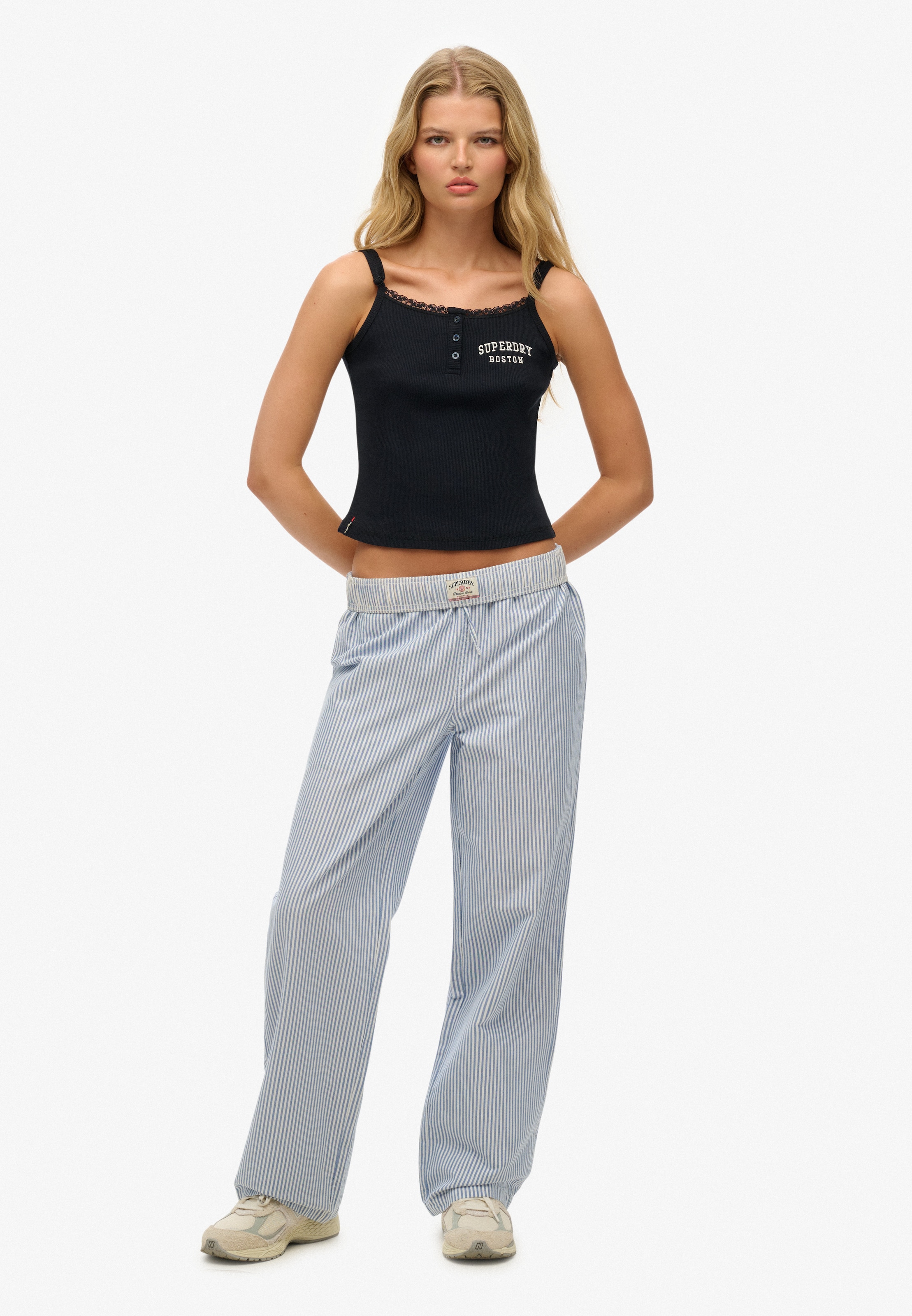 Superdry Cargohose »COTTON STRIPE ELASTIC TROUSER«