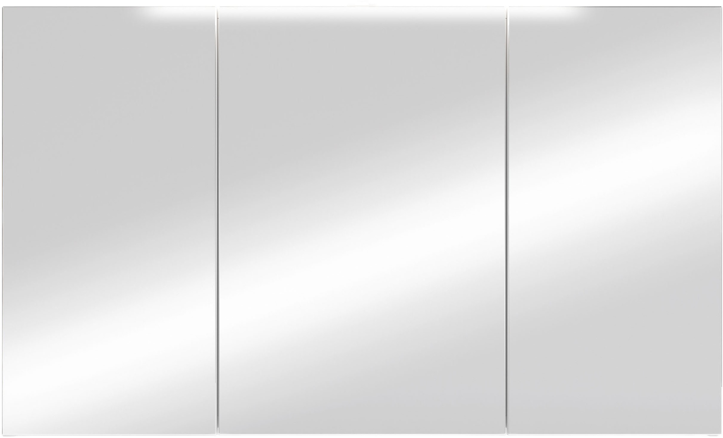 byLIVING Spiegelschrank »Serie Spree, in vielen Breiten erhältlich« Soft-Close, LED Beleuchtung mit Schalter- und Steckdosenbox