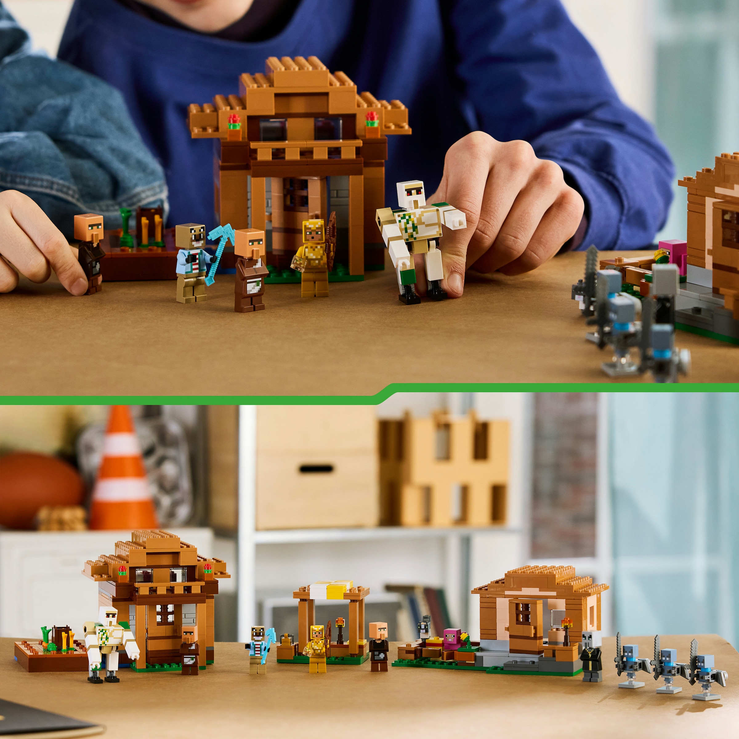 LEGO® Konstruktionsspielsteine »Angriff des Magiers auf das Dorf (21596), LEGO Minecraft« Made in Europe
