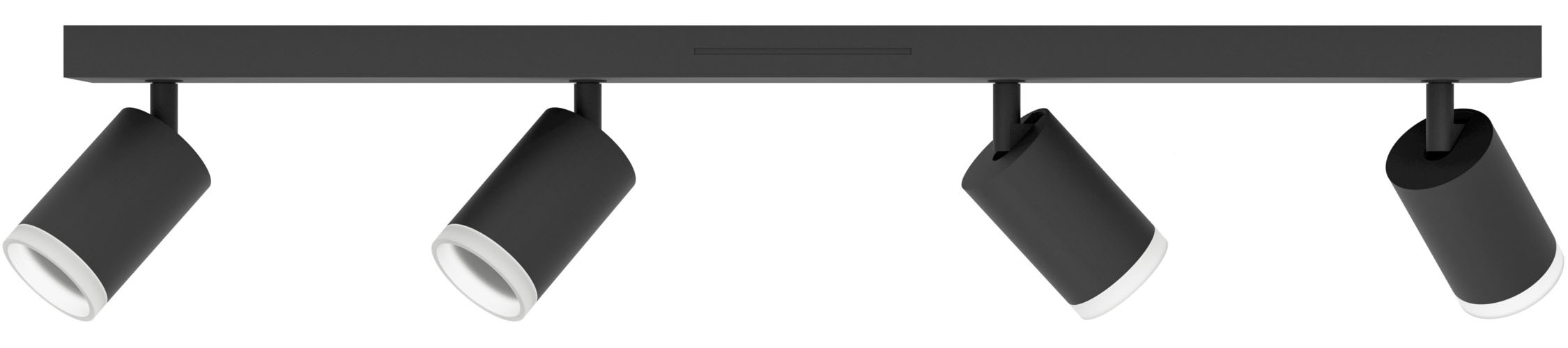 EGLO Deckenleuchte »MELITELLO-Z Spotlampe - Alu, Stahl - LED - 4X3,7W - IP20« LED-Modul 1 Stk. Kaltweiß | Neutralweiß | RGB | Warmweiß Wandleuchte, Wandspot, schwenkbar, Strahler, L68 x B10,5 x H8 cm