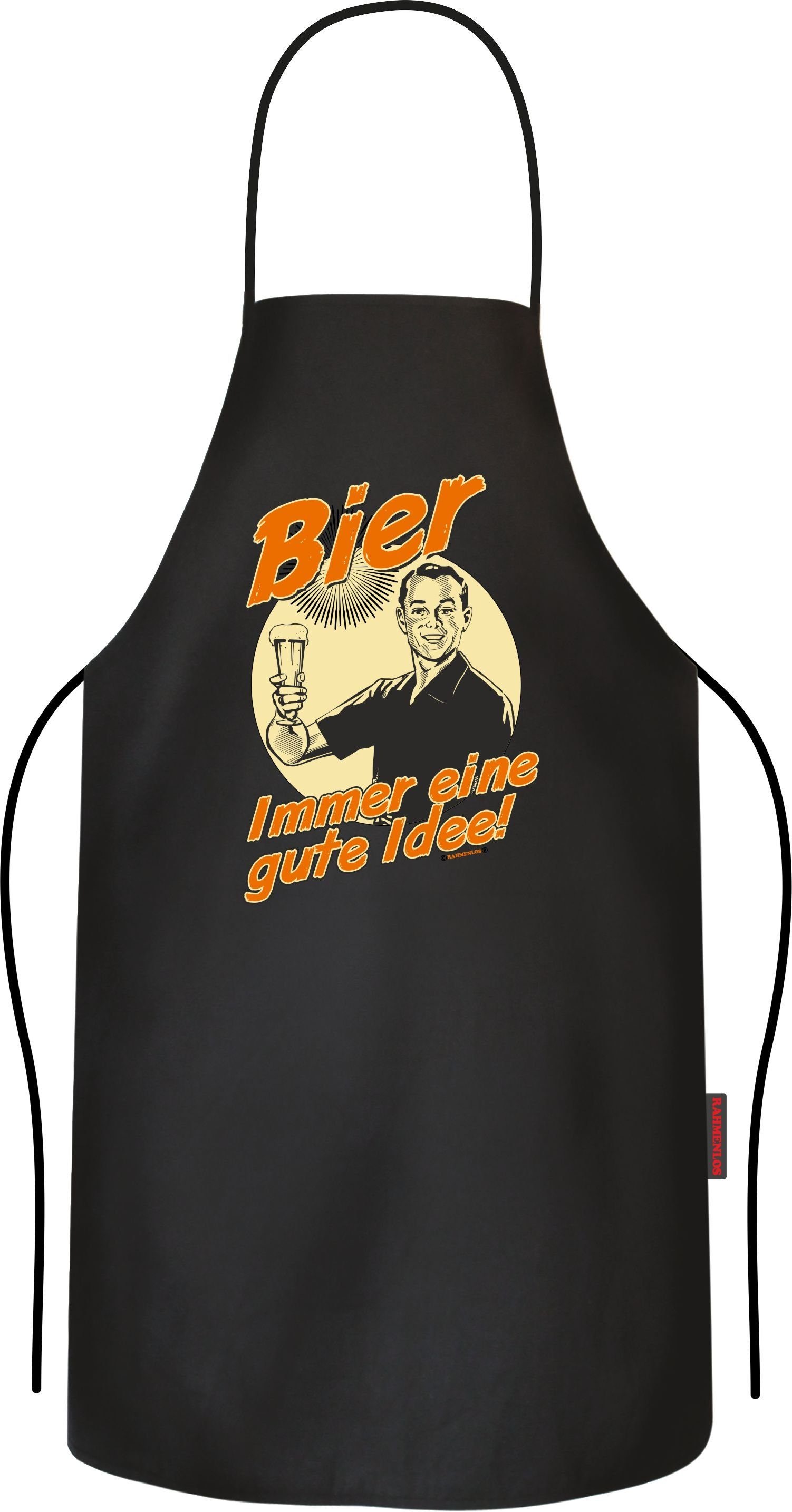 Rahmenlos BBQ Grillschürze mit lustigem Print