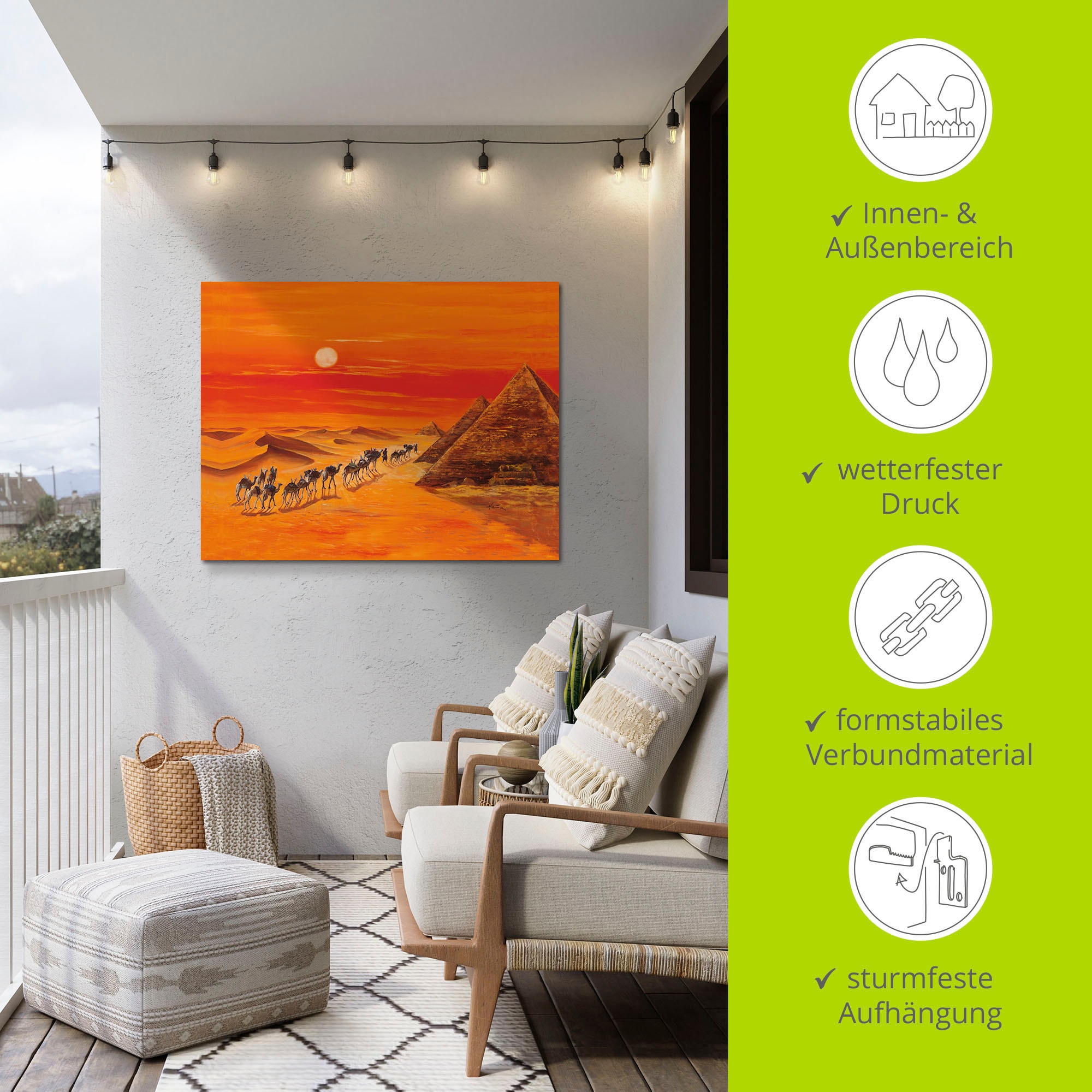 Artland Wandbild »Karawane II«, Afrika, (1 St.), als Alubild, Outdoorbild, Leinwandbild in verschied. Größen