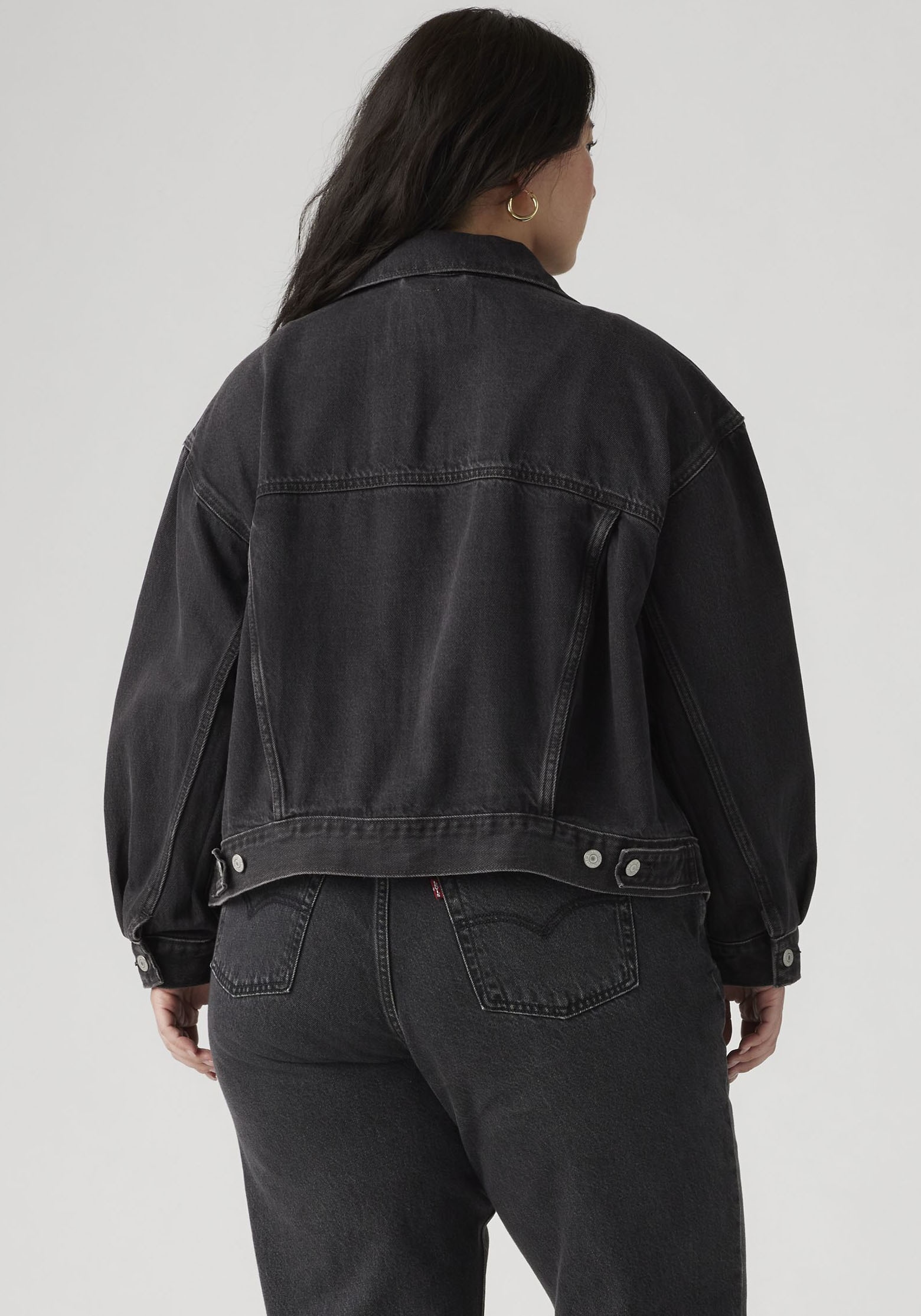 Levi's® Plus Jeansjacke »TRUCKER« in leichter Used-Waschung