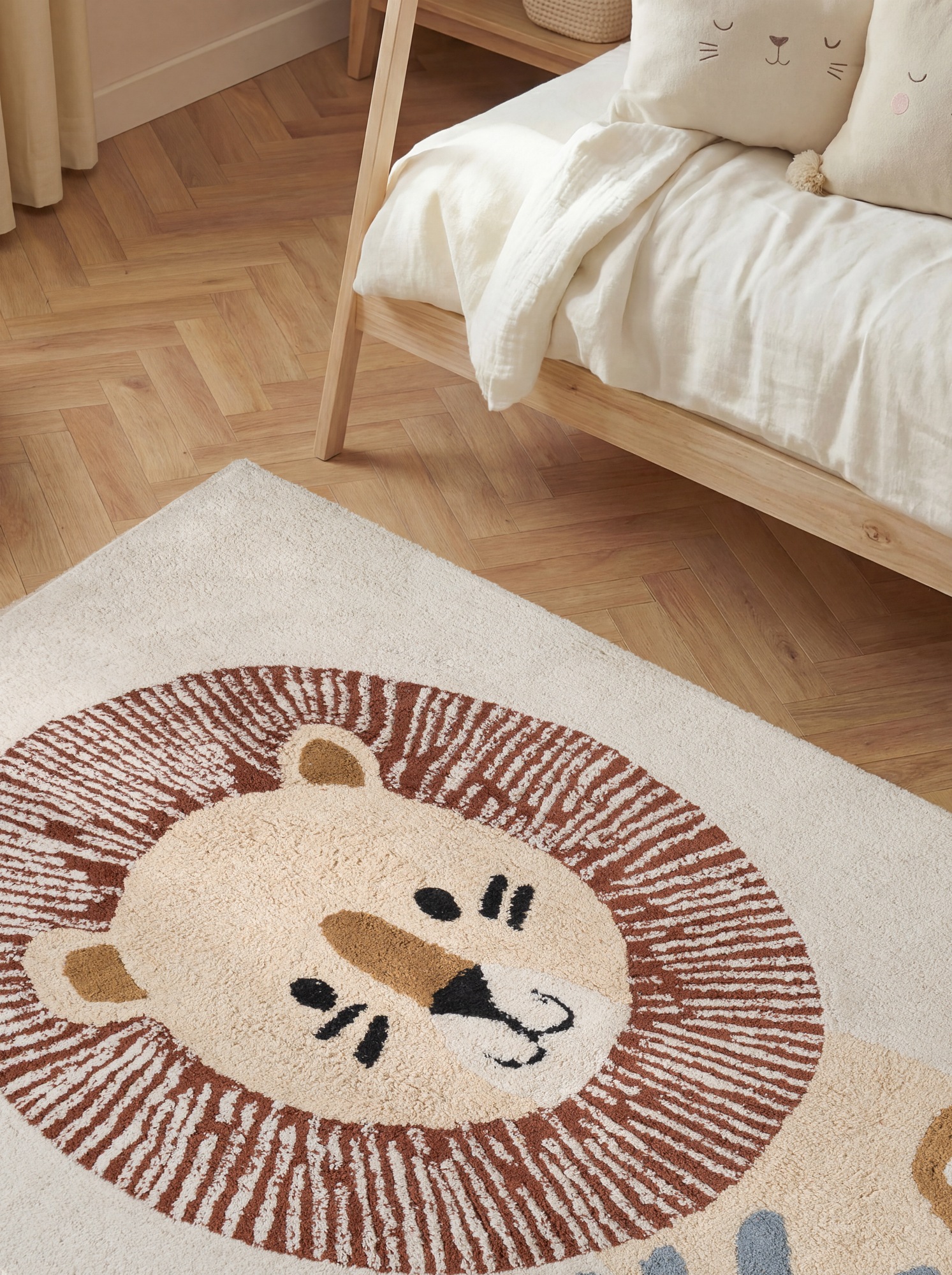 HANSE Home Kinderteppich »Leander« rechteckig 10 mm Höhe Waschbar, Handgemacht, Baumwolle, Rutschfest Spielteppich Kinderzimmer