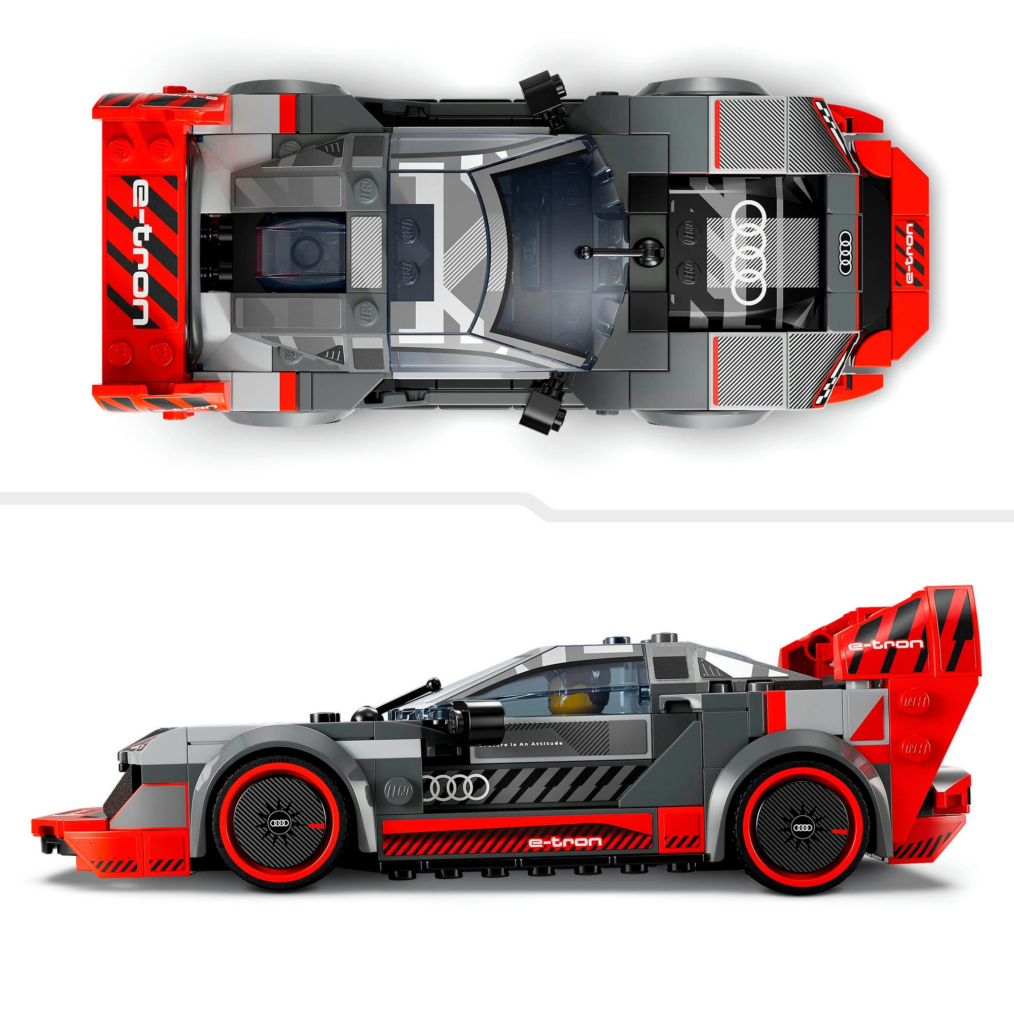 LEGO® Konstruktionsspielsteine »Audi S1 e-tron quattro Rennwagen (76921), LEGO® Speed Champions«, (274 St.), Made in Europe