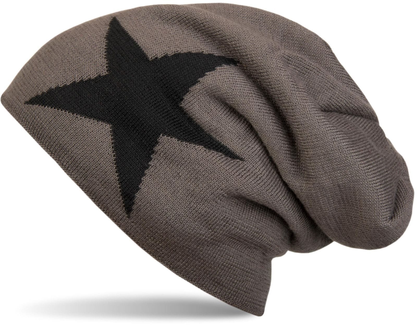 styleBREAKER Strickmütze »Strick Beanie Mütze mit Stern« 1 Stk.
