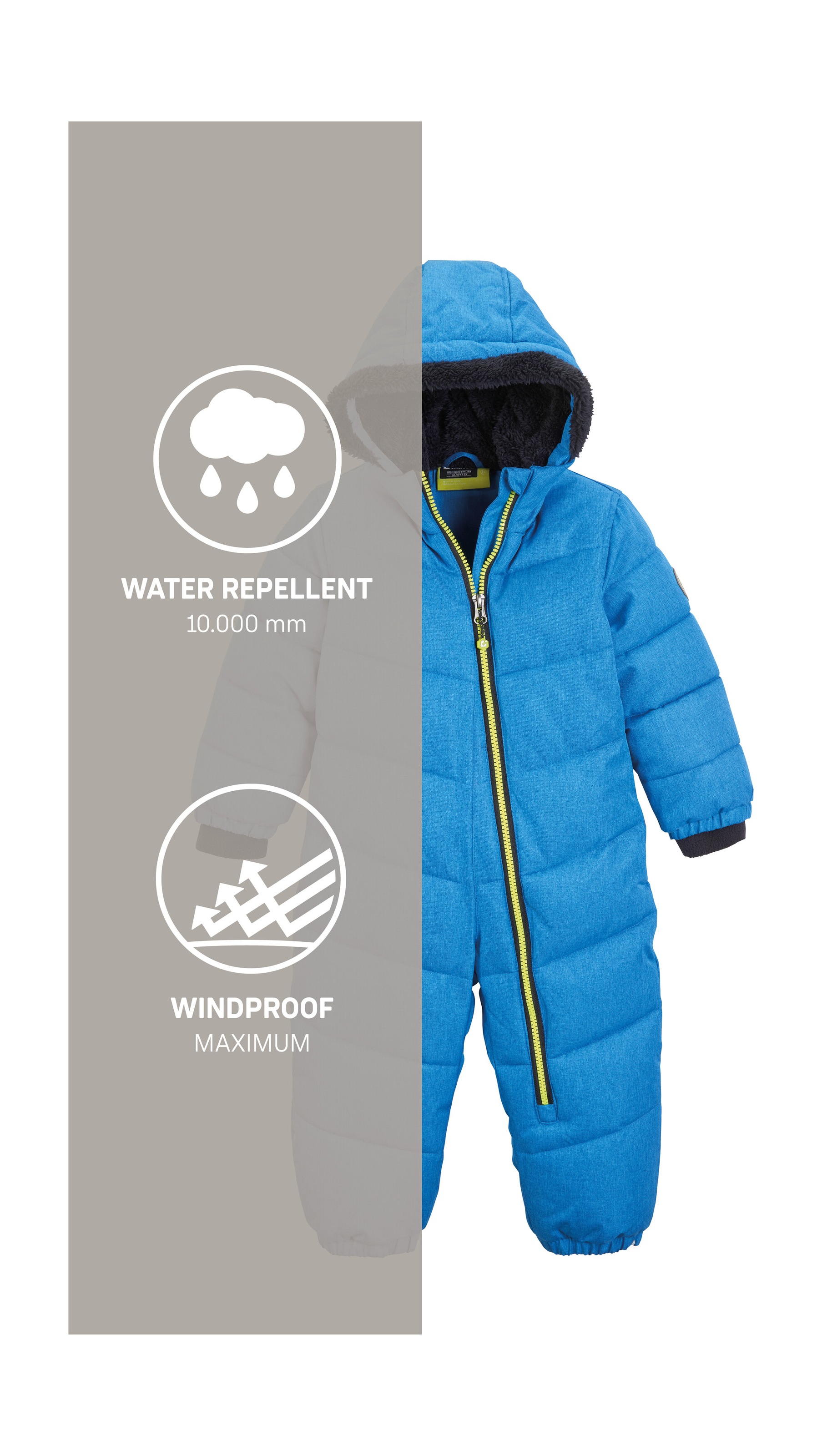 Killtec Schneeoverall »Karter Mini«, Schneeanzug: wasserabweisend, winddicht, warm, leicht anzuziehen