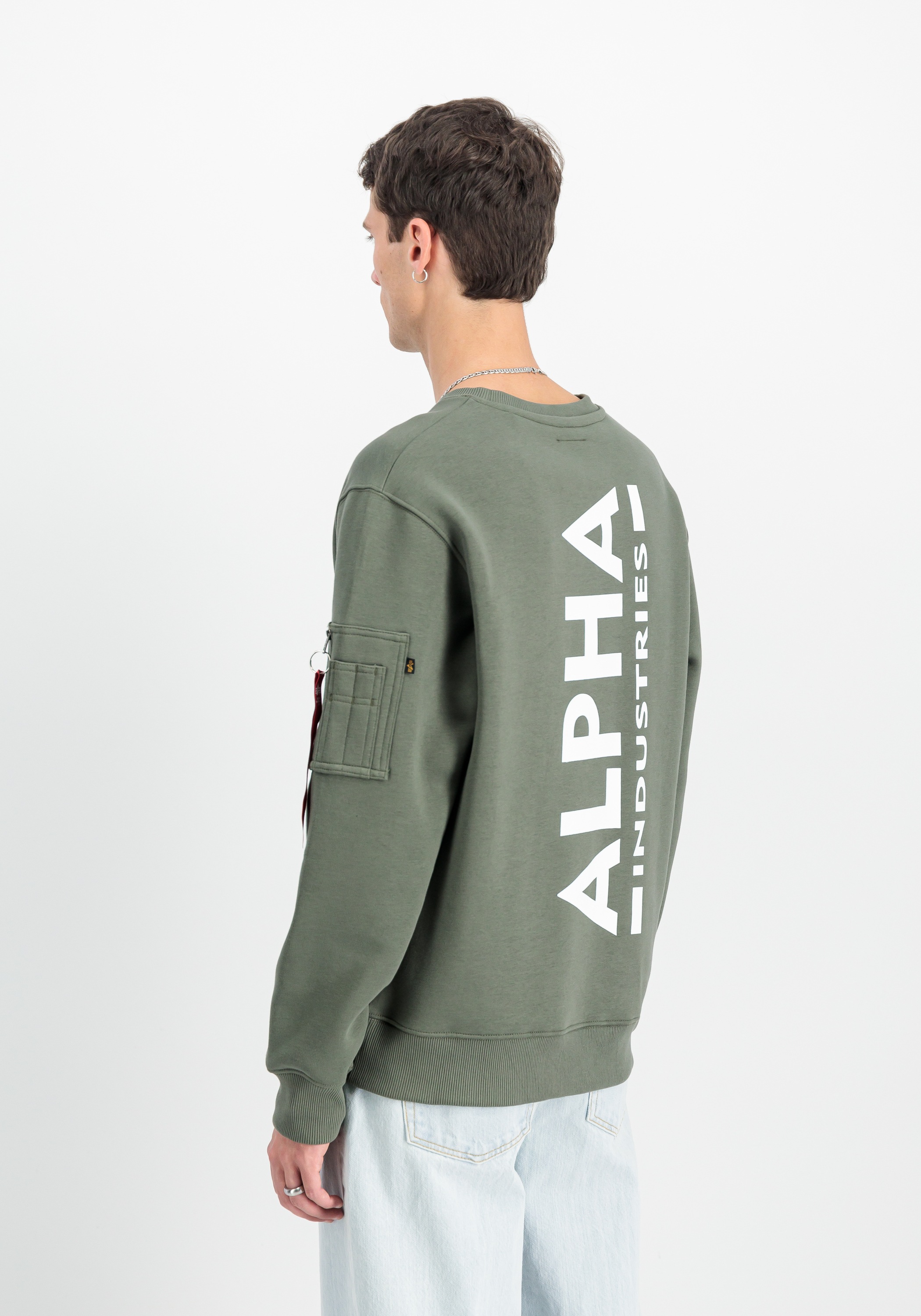 Alpha Industries Sweater »Alpha Industries Men - Sweatshirts Backprint Sweatshirt«