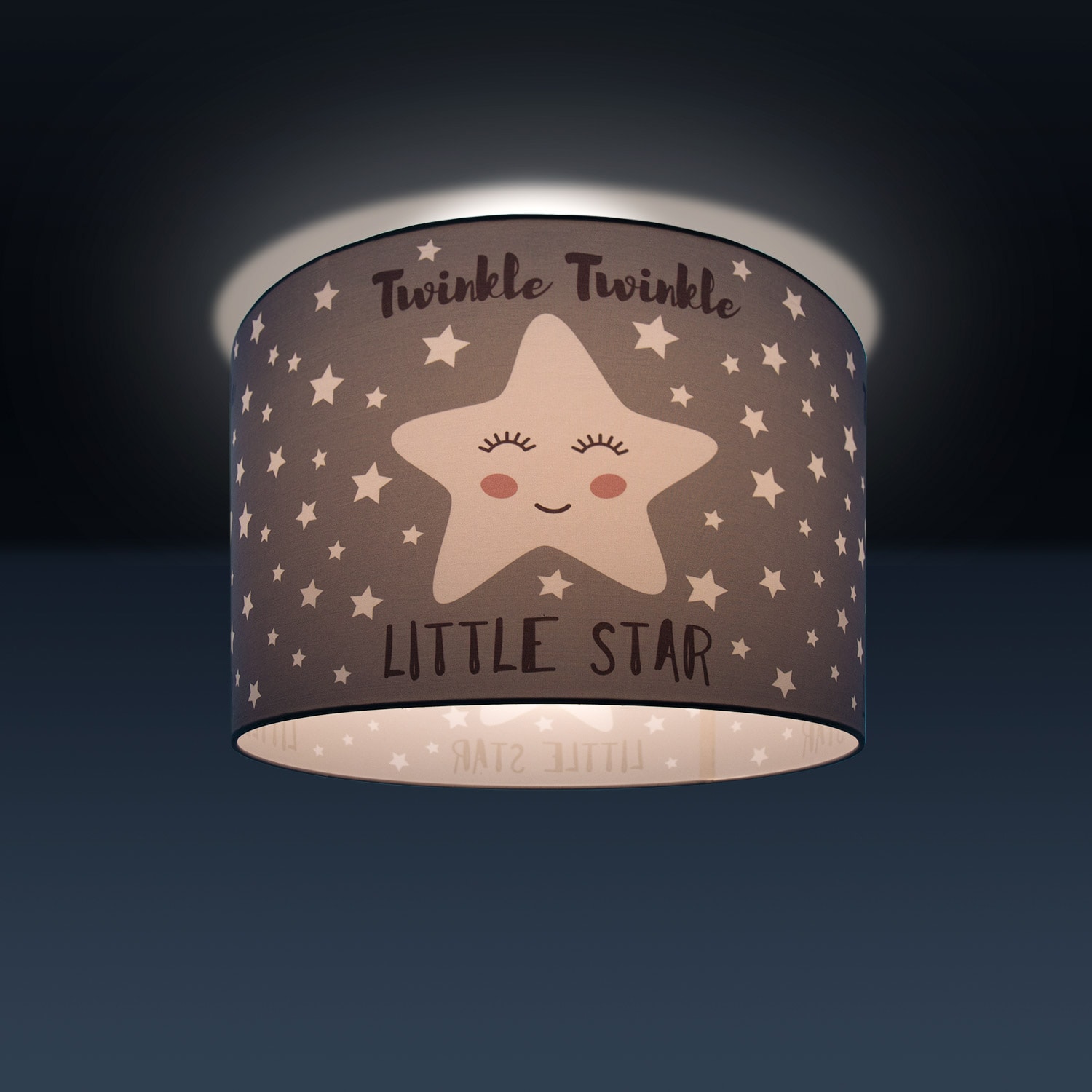 Paco Home Deckenleuchte »Aleyna 105«, 1 flammig, Leuchtmittel E27 | ohne Leuchtmittel, Kinderlampe Deckenlampe LED Kinderzimmer Sternen Motiv E27