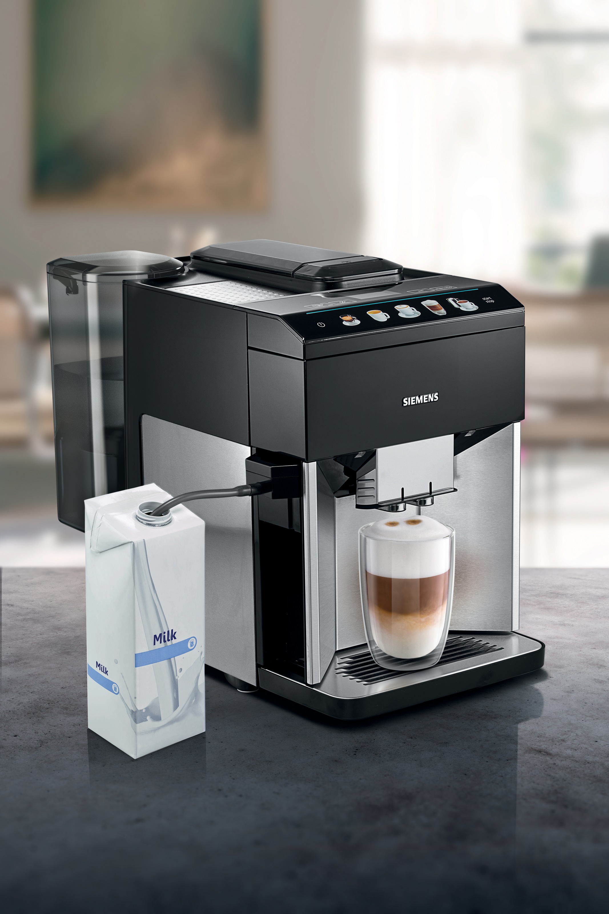 SIEMENS Milchschlauch-Adapter »TZ50001« zur Nutzung externer Milchbehältnisse, spülmaschinengeeignet, schwarz