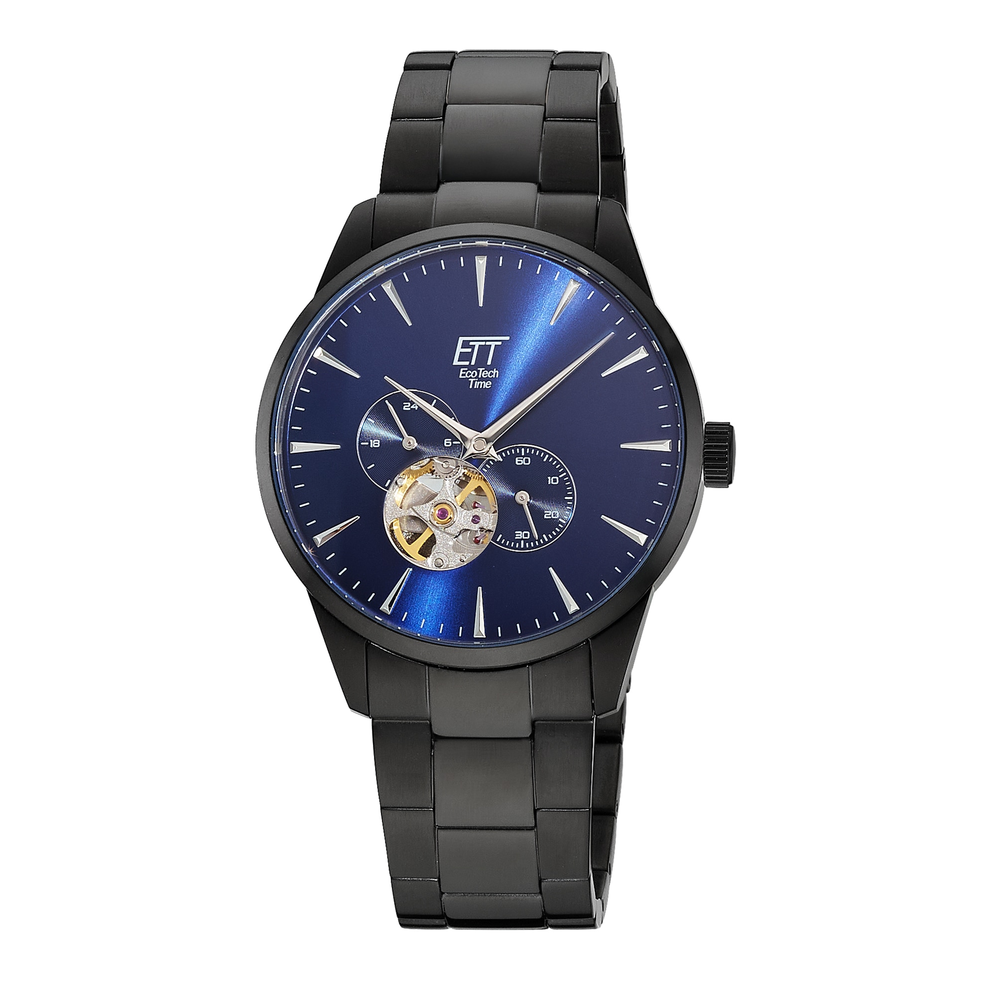 ETT Automatikuhr »Motion Drive« Armbanduhr, Herrenuhr, Mechanische Uhr, Edelstahlarmband, analog