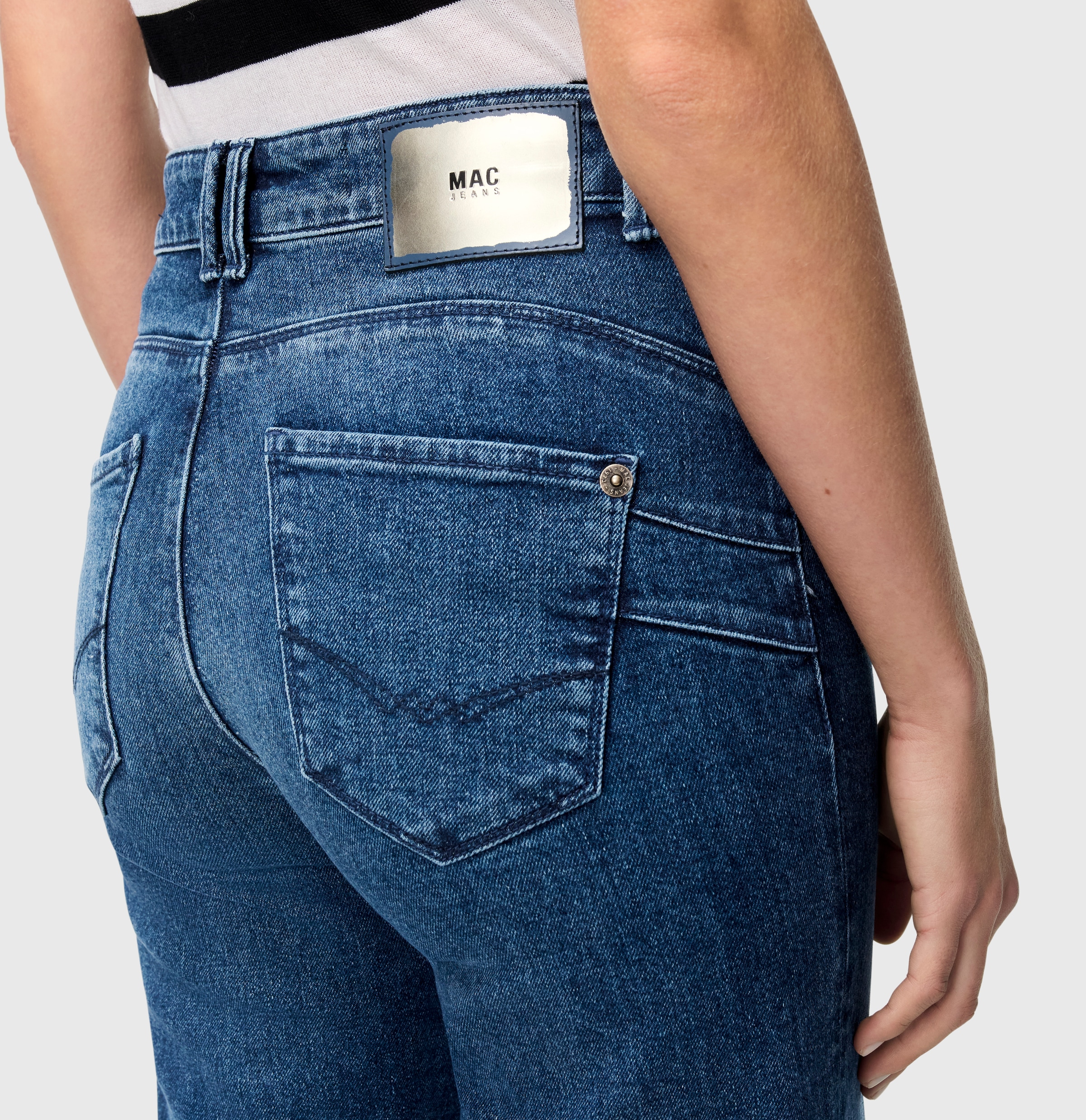 MAC Jerseyhose »Shirt-Hose Palazzo Cropped«
