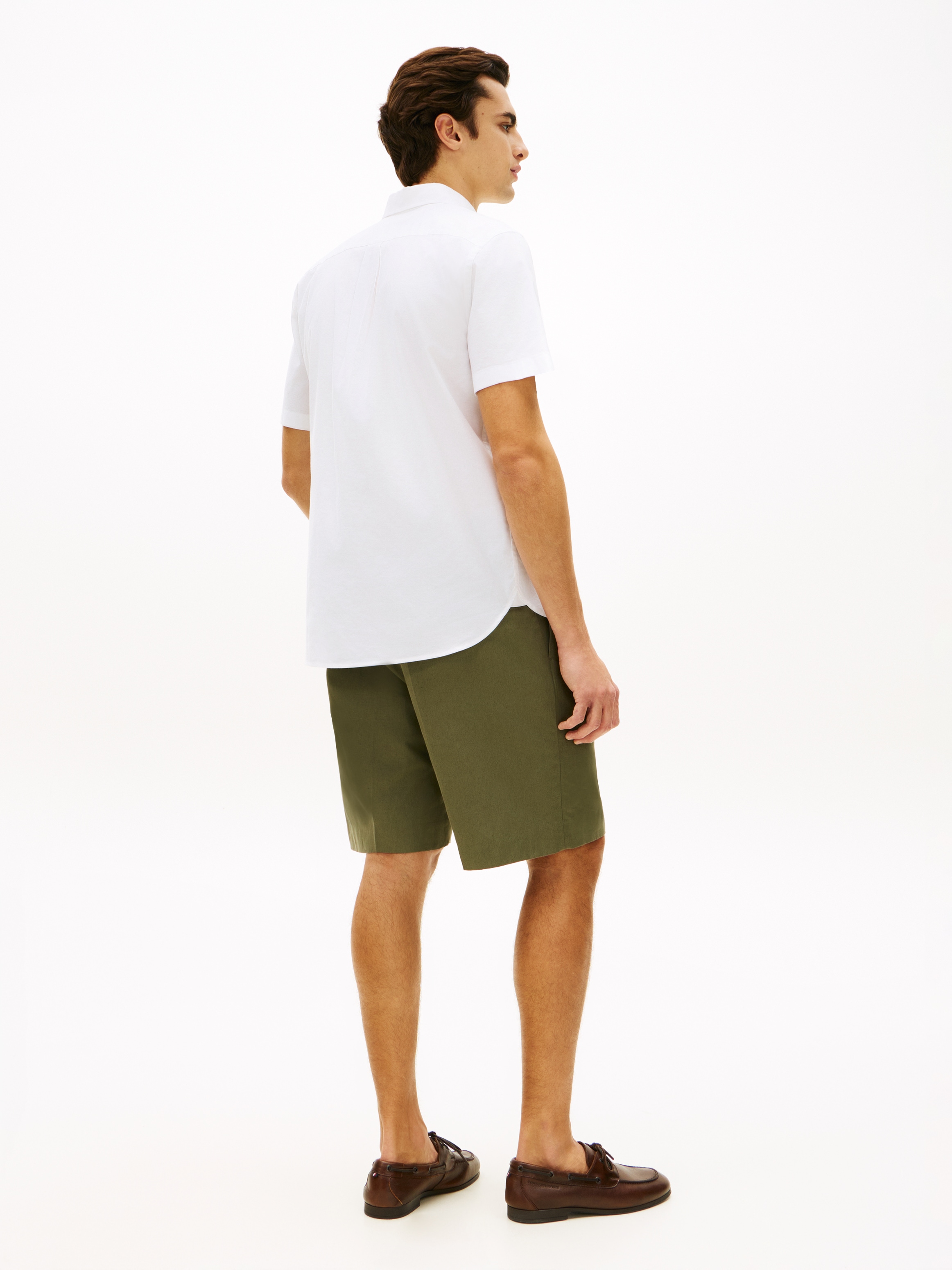 Tommy Hilfiger Kurzarmhemd »LIGHT OXFORD SOLID« regular fit, Button-down-Kragen