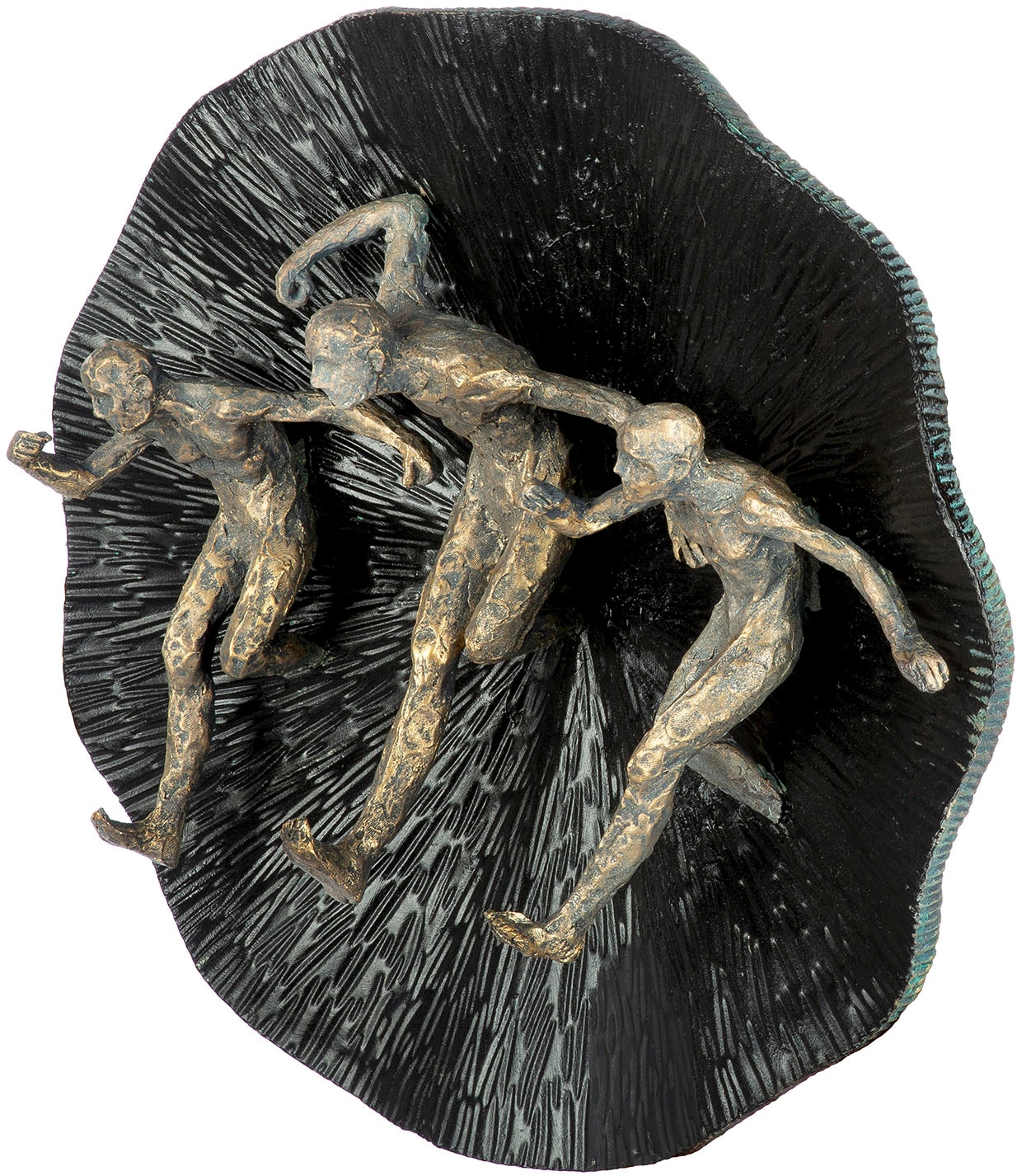 GILDE Wanddekoobjekt »Wandobjekt Runners schwarz H. 13 cm«, (1 St.)