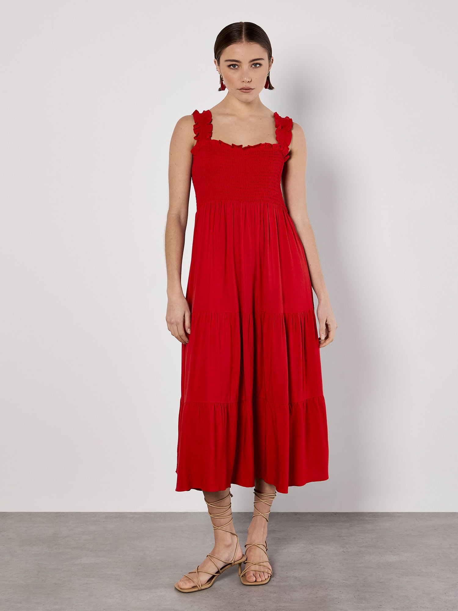 Apricot Midikleid »Midikleid« mit Smockdetails
