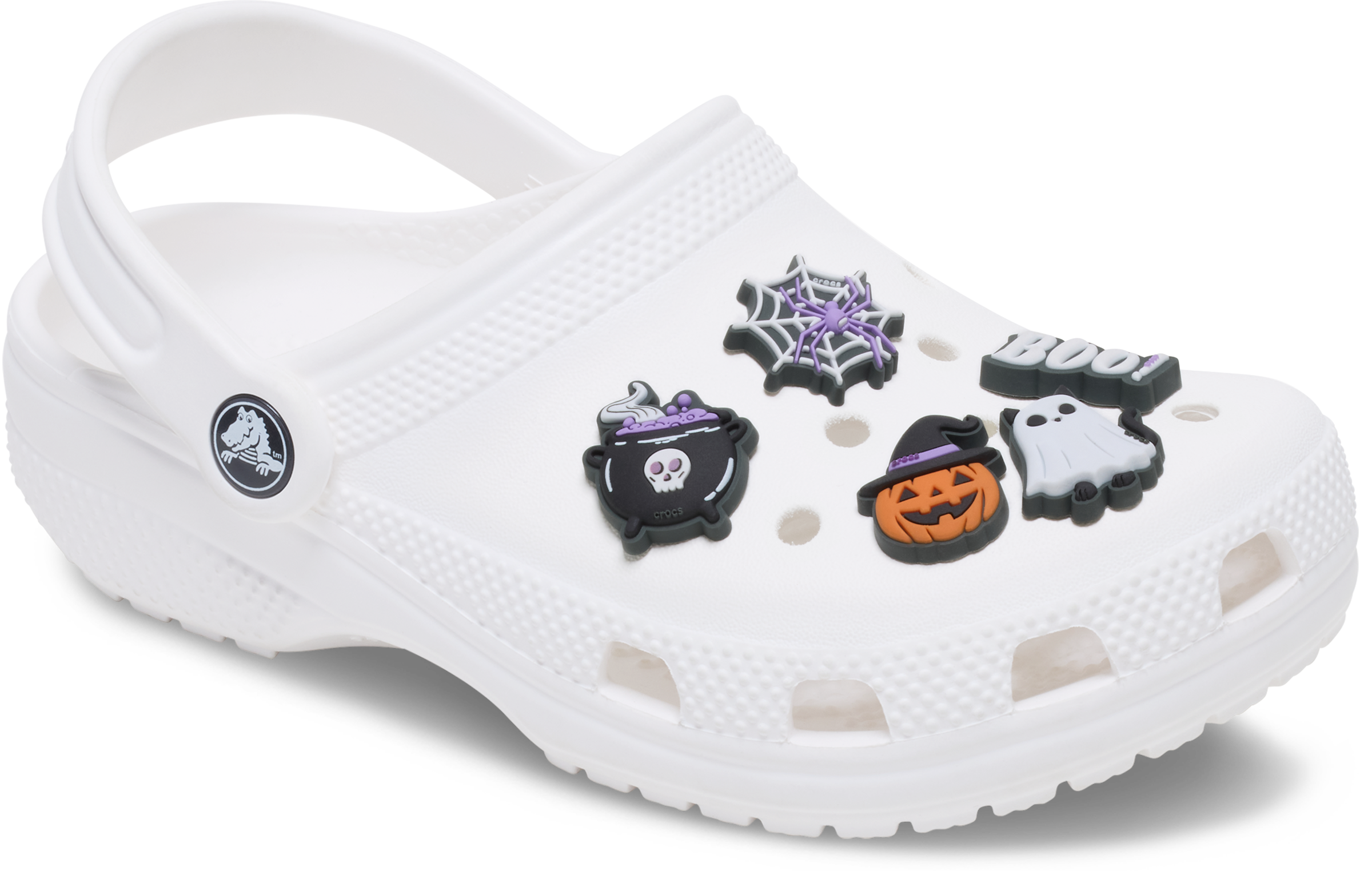 Crocs Schuhanstecker »Jibbitz™ Boo Halloween« Set, Kein Spielzeug. Nicht für Kinder unter 3 Jahren geeignet, 5 Helloween Motive zum Anstecken, Charm, Anstecker für Crocs Schuhe