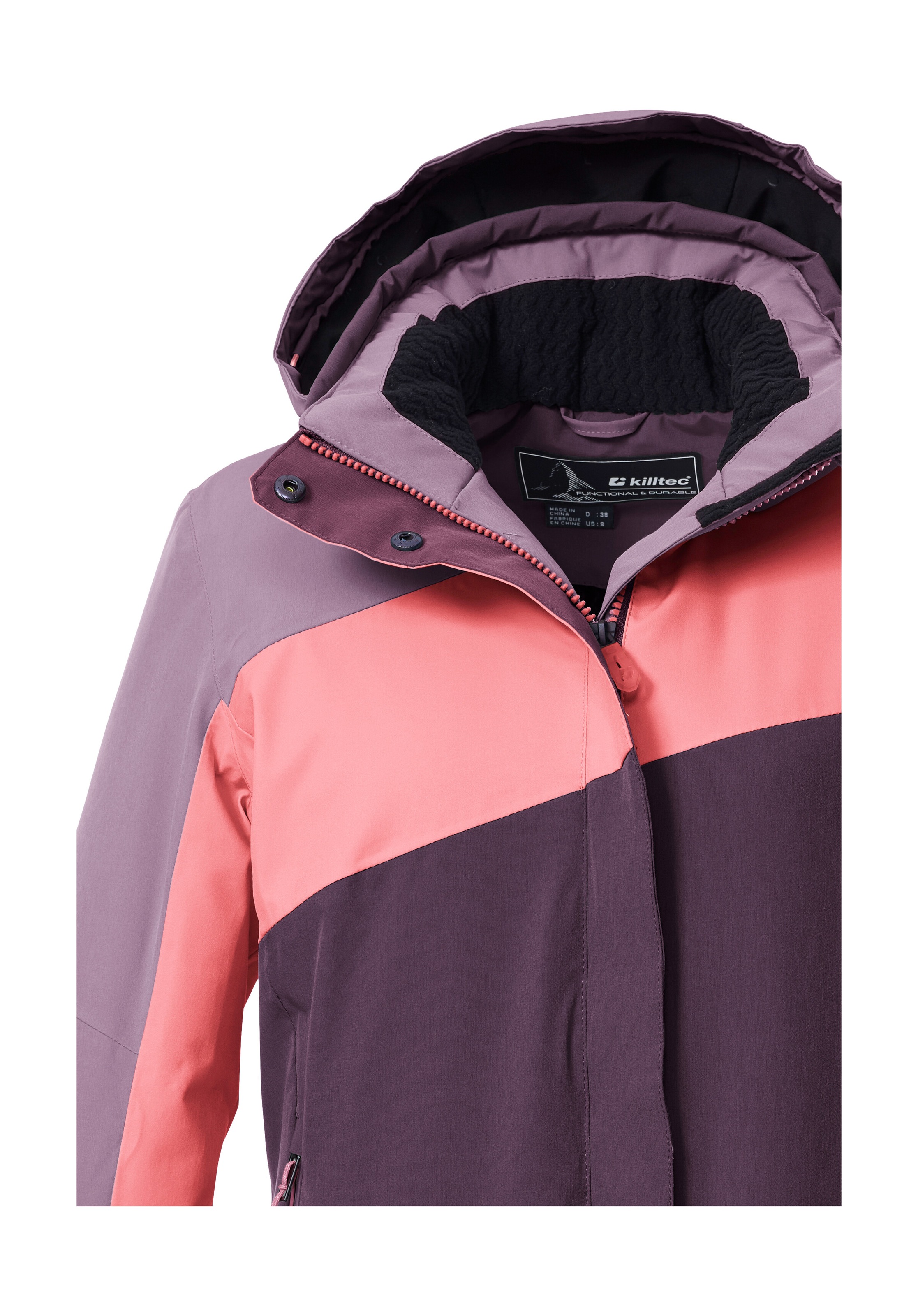 Killtec Skijacke »KSW 26 WMN SKI JCKT«, Wind- und wasserdicht, atmungsaktiv, Colourblock-Design, PFAs-frei