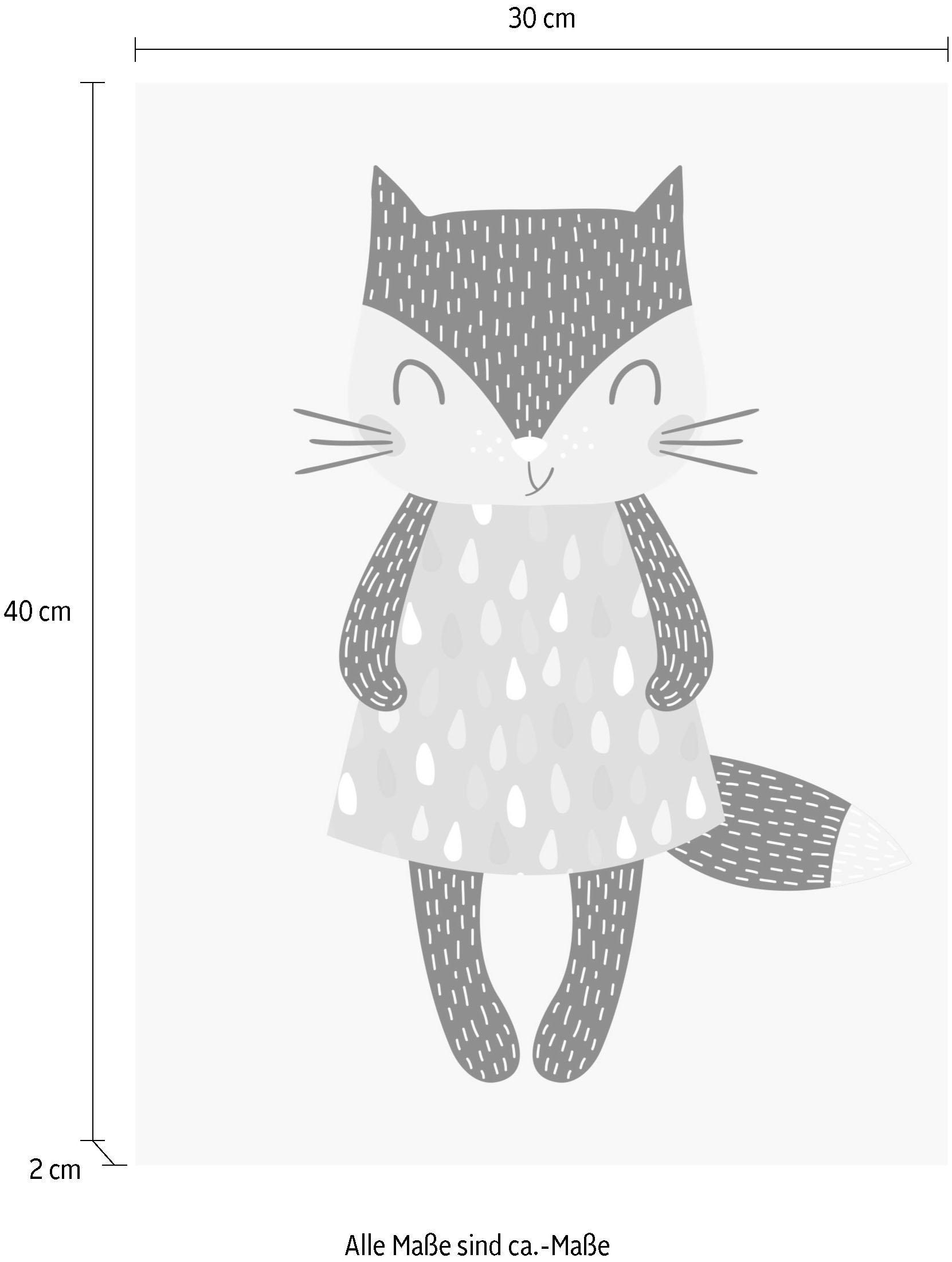 Lüttenhütt Leinwandbild »Katze«, Kind-Kinder-Katze-Katzenbilder-Tiere, Premium-Leinwandstoff, Handarbeit aus Deutschland, Kindermotiv