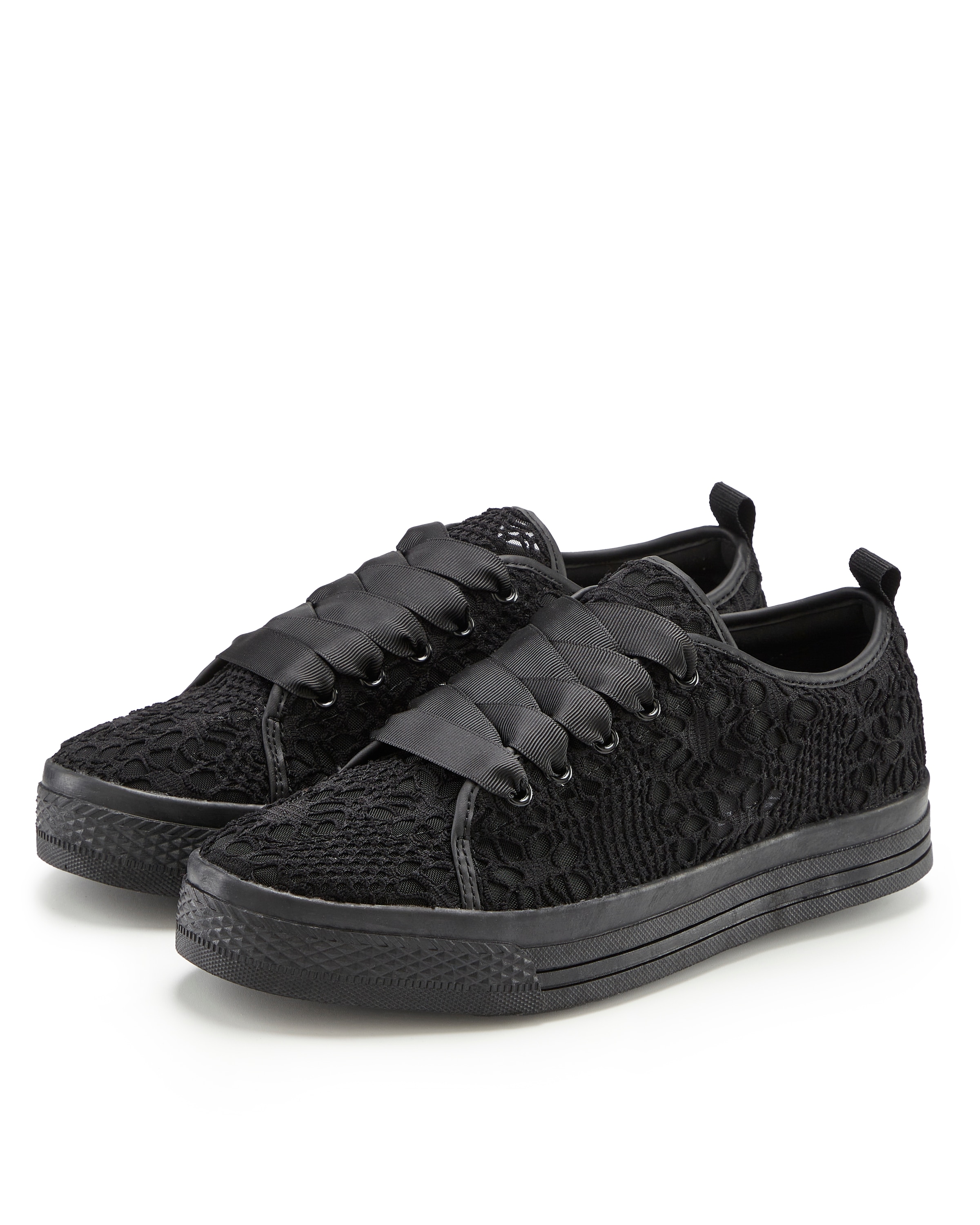LASCANA Sneaker, mit leichter Plateausohle und Spitze, Schnürhalbschuhe, Freizeitschuhe