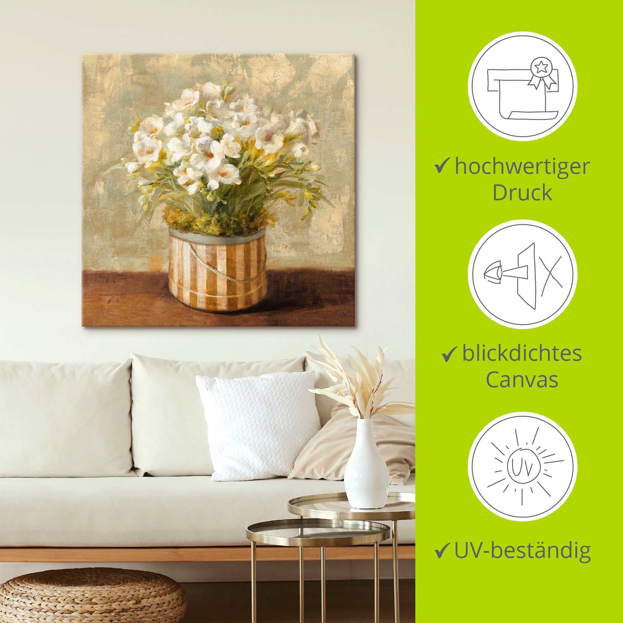 Artland Wandbild »Fresien« Blumen 1 Stk. tlg. als Leinwandbild, Poster in verschied. Größen