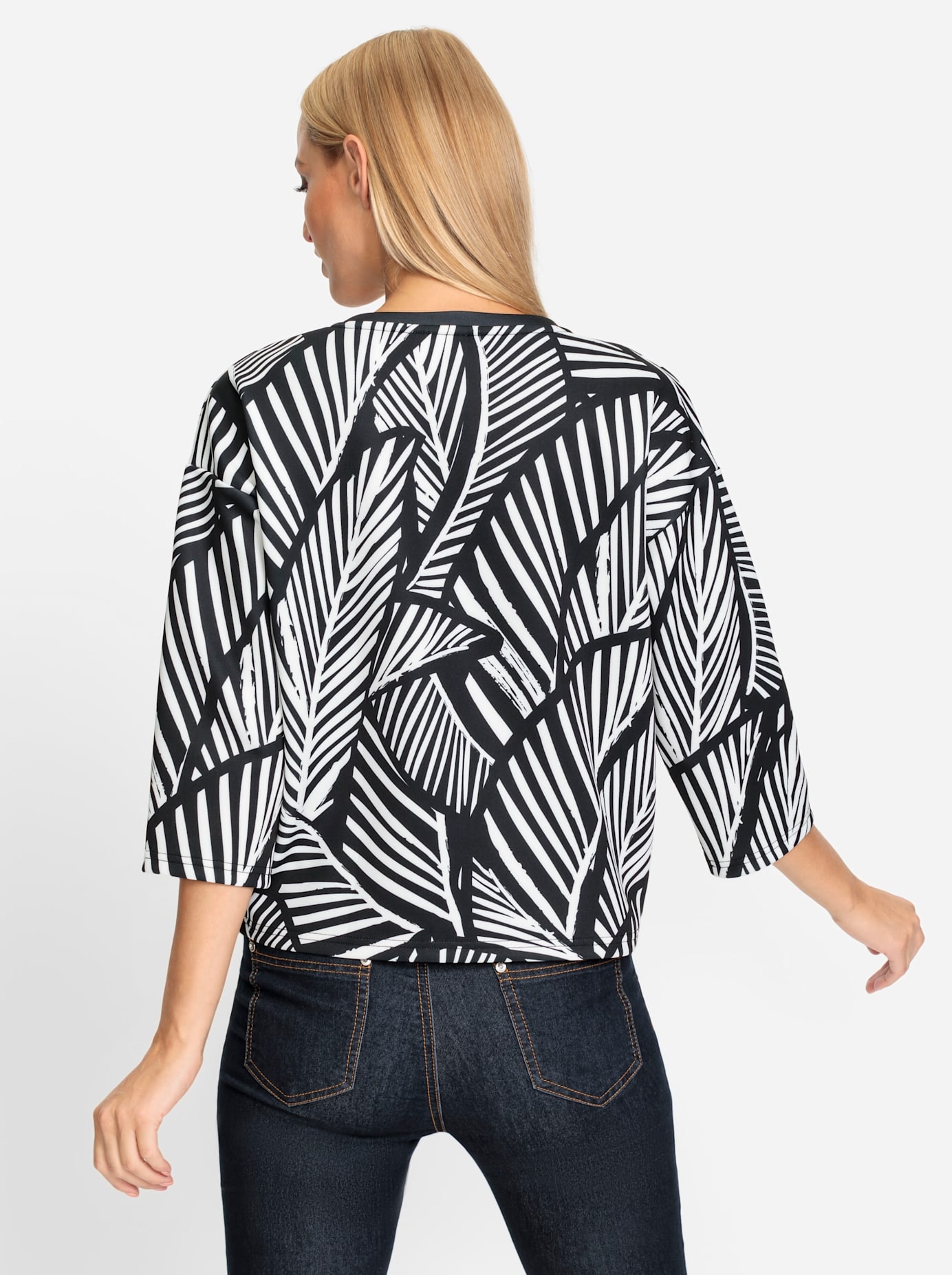heine 3/4-Arm-Shirt »Druck-Shirt«, (1 tlg.)