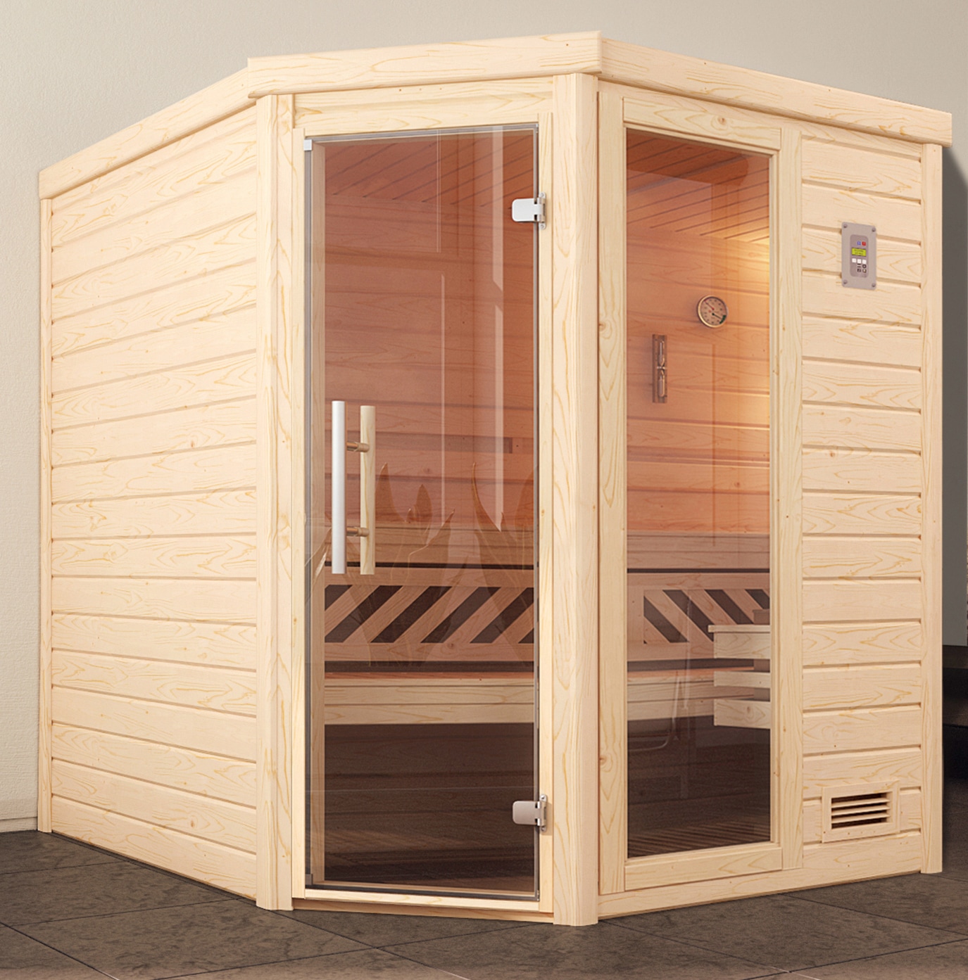 weka Sauna »Turku Eck 1«, ohne Ofen