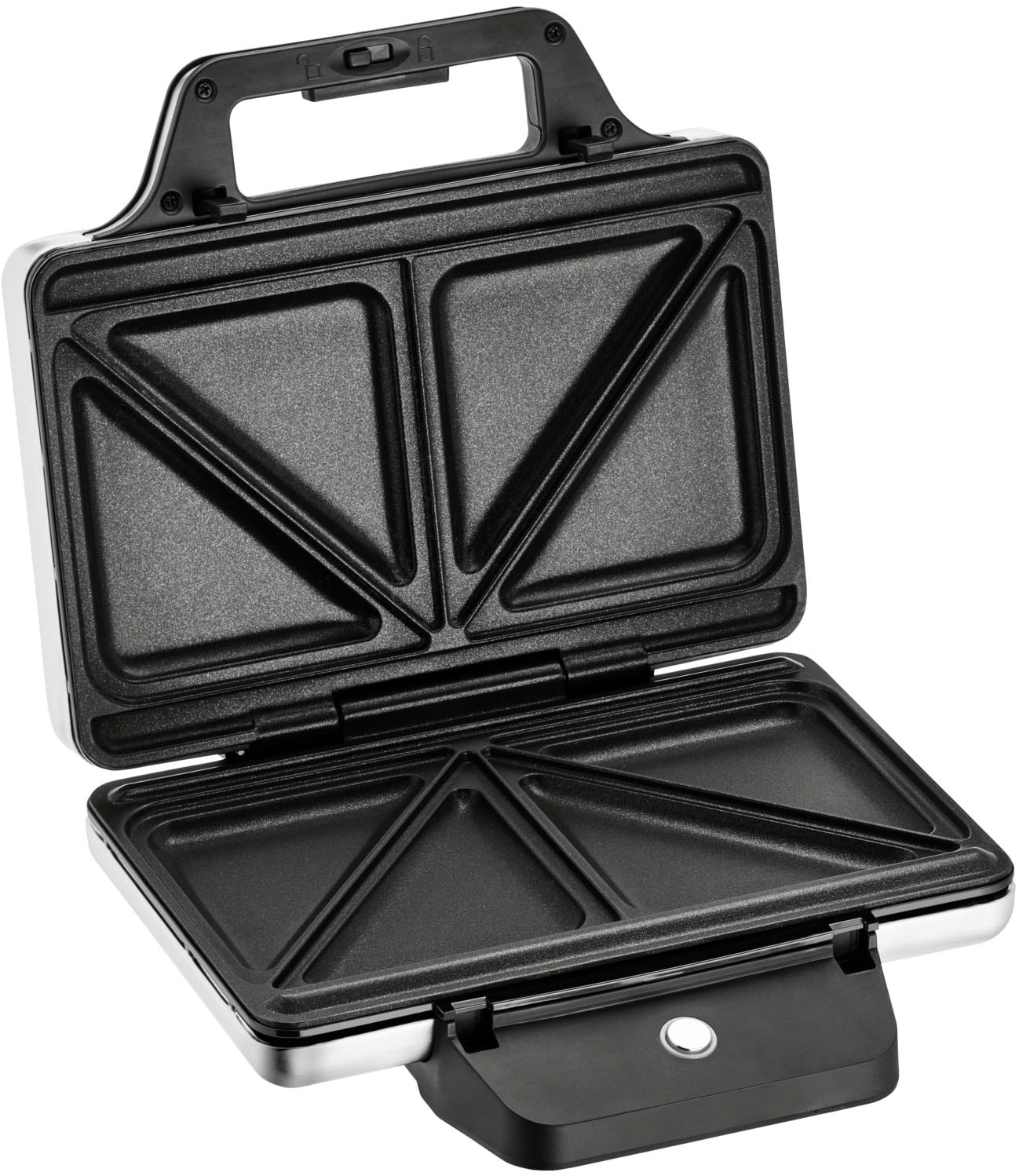 WMF Sandwichmaker »LONO, höhenverstellbare Platten, Temperaturleuchte«, 800 W, platzsparende Aufbewahrung, Maße: 23,6 x 23,6 x 8,8 cm