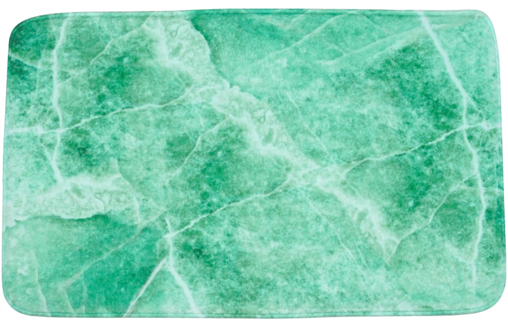 Sanilo Badaccessoire-Set »Marmor Grün« bestehend aus WC-Sitz, Badteppich und Waschbeckenstöpsel